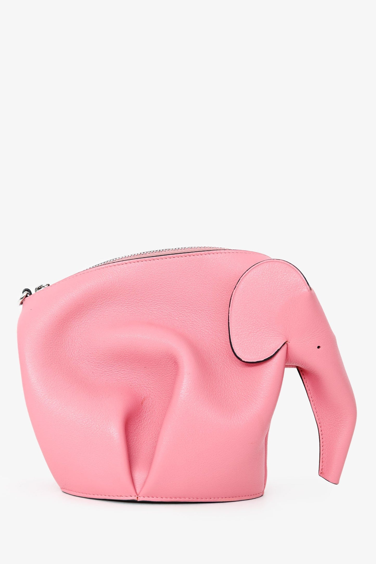 Loewe 2016 Pink Leather Elephant Crossbody