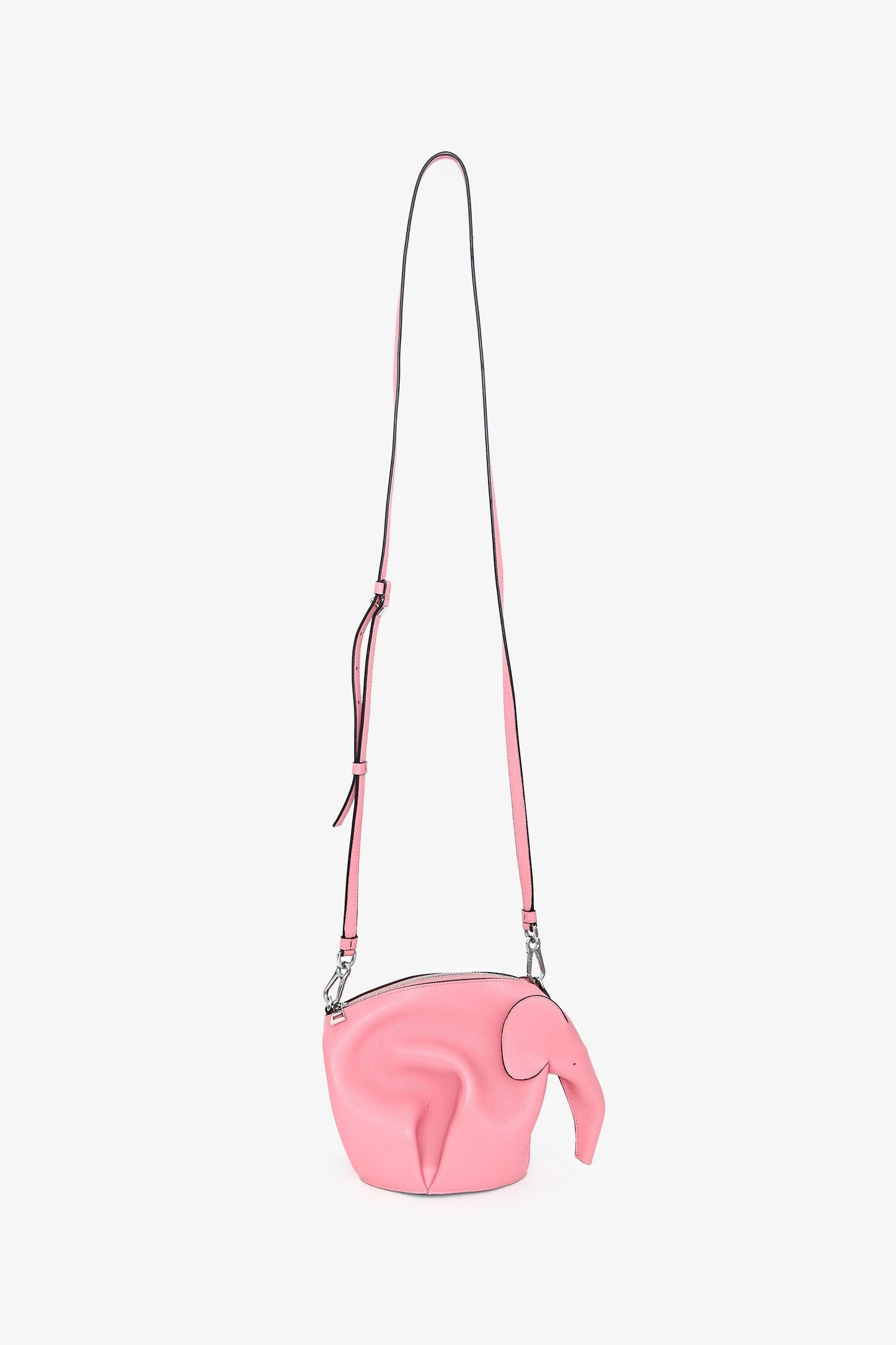 Loewe 2016 Pink Leather Elephant Crossbody