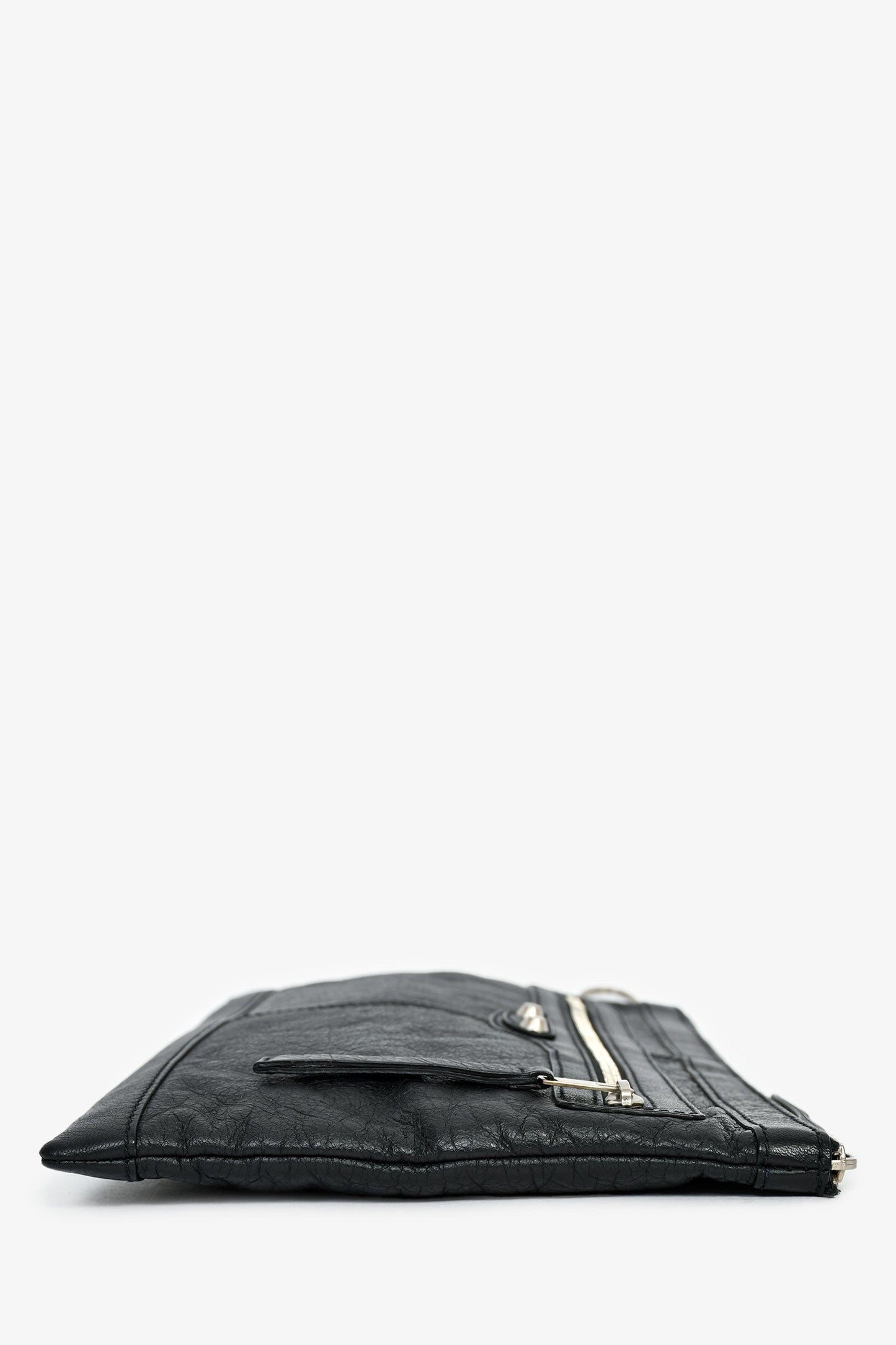 Balenciaga Black Leather Classic City Large Pouch