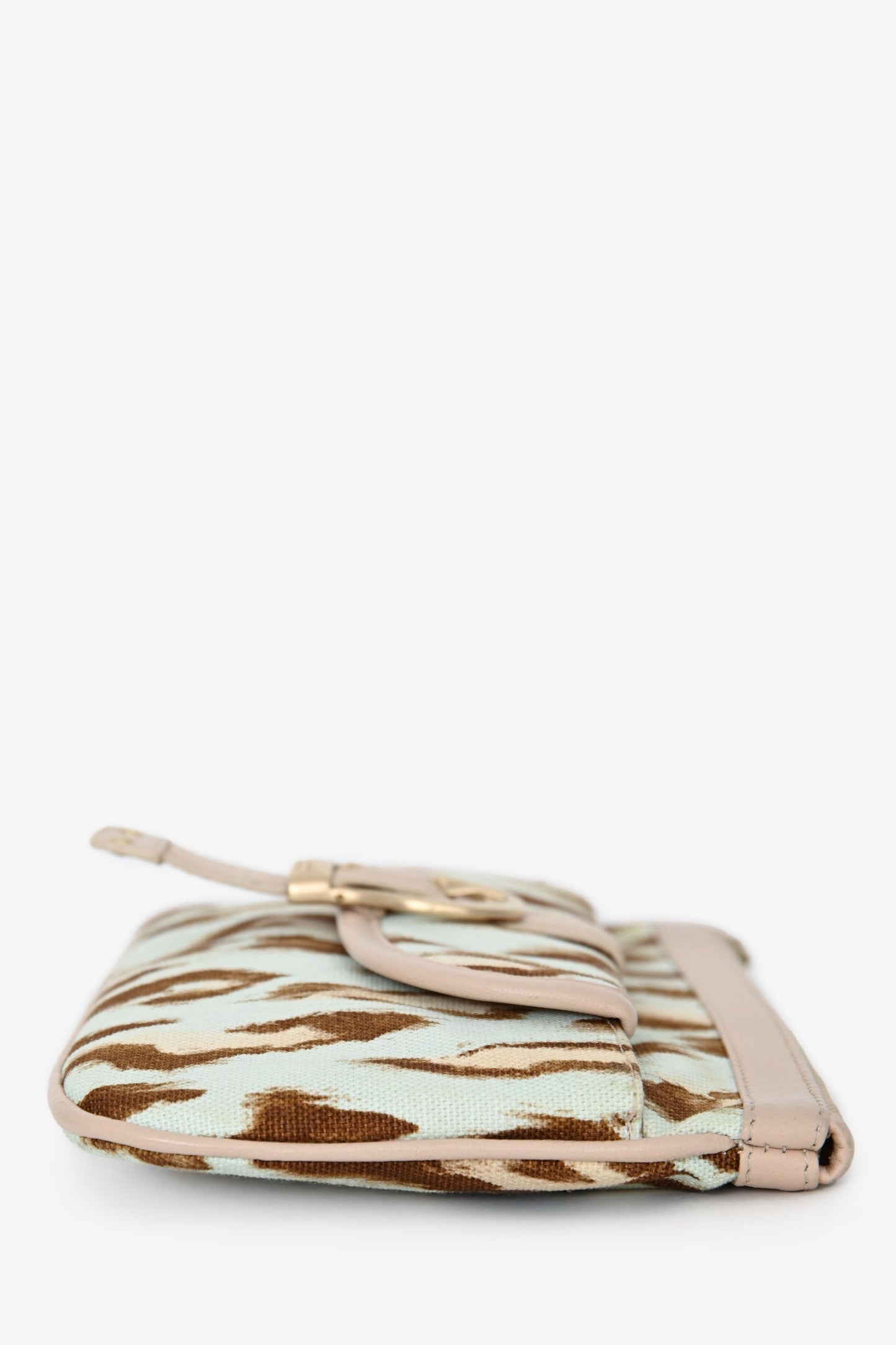 Christian Dior 2007 Animal Print Canvas Clutch
