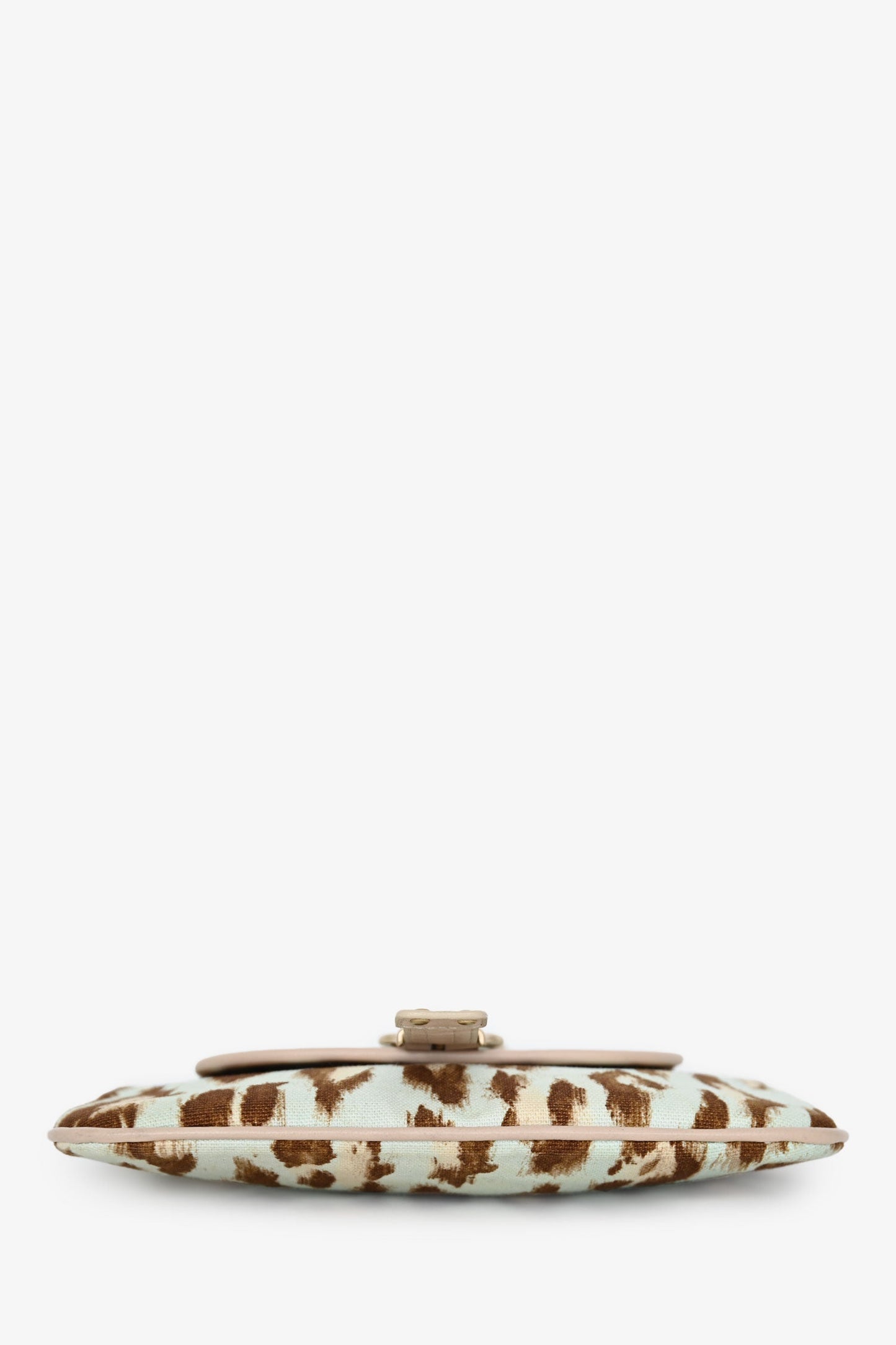Christian Dior 2007 Animal Print Canvas Clutch