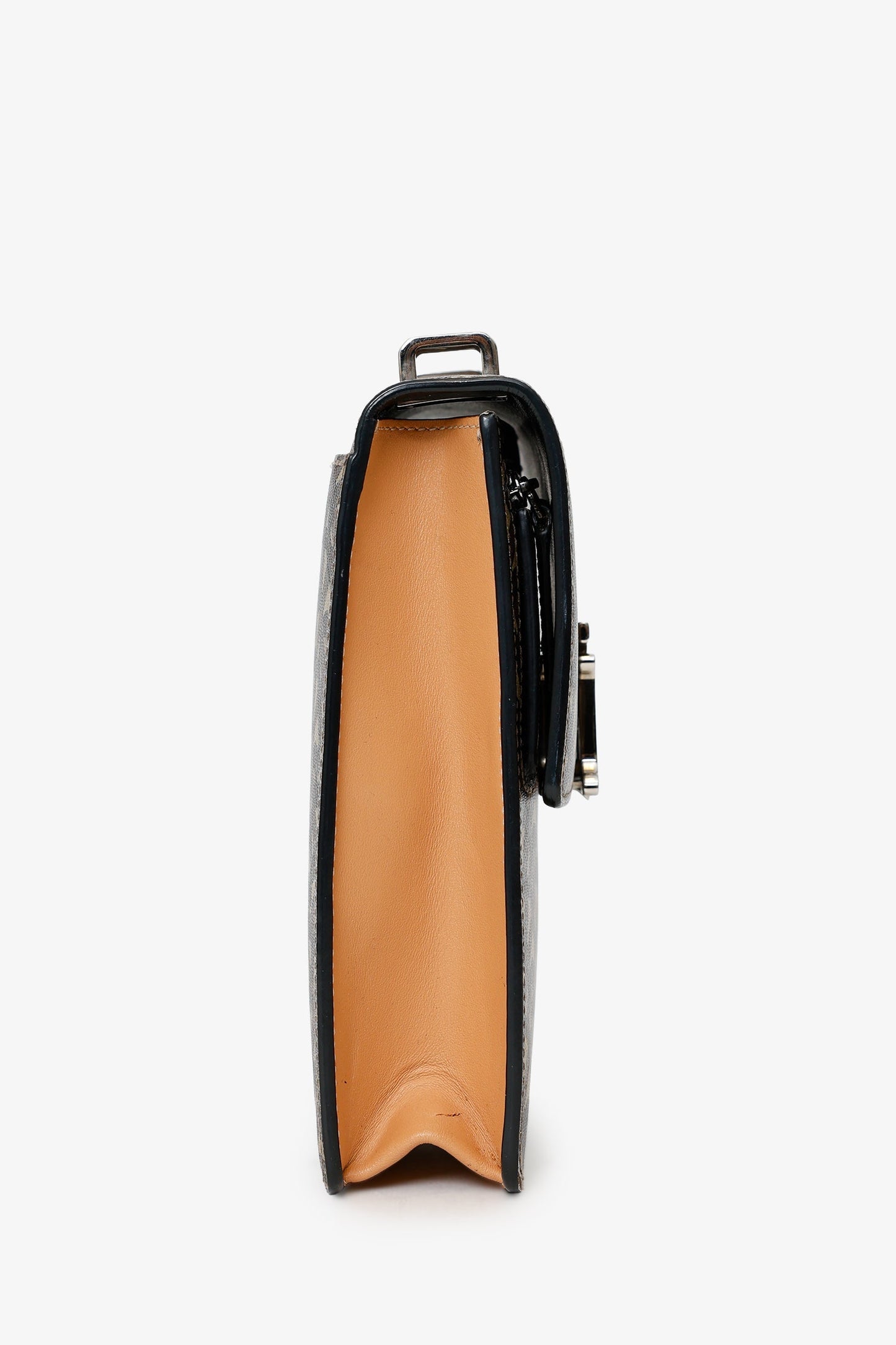 Burberry Brown TB Monogram Print E-Canvas Robin Bag