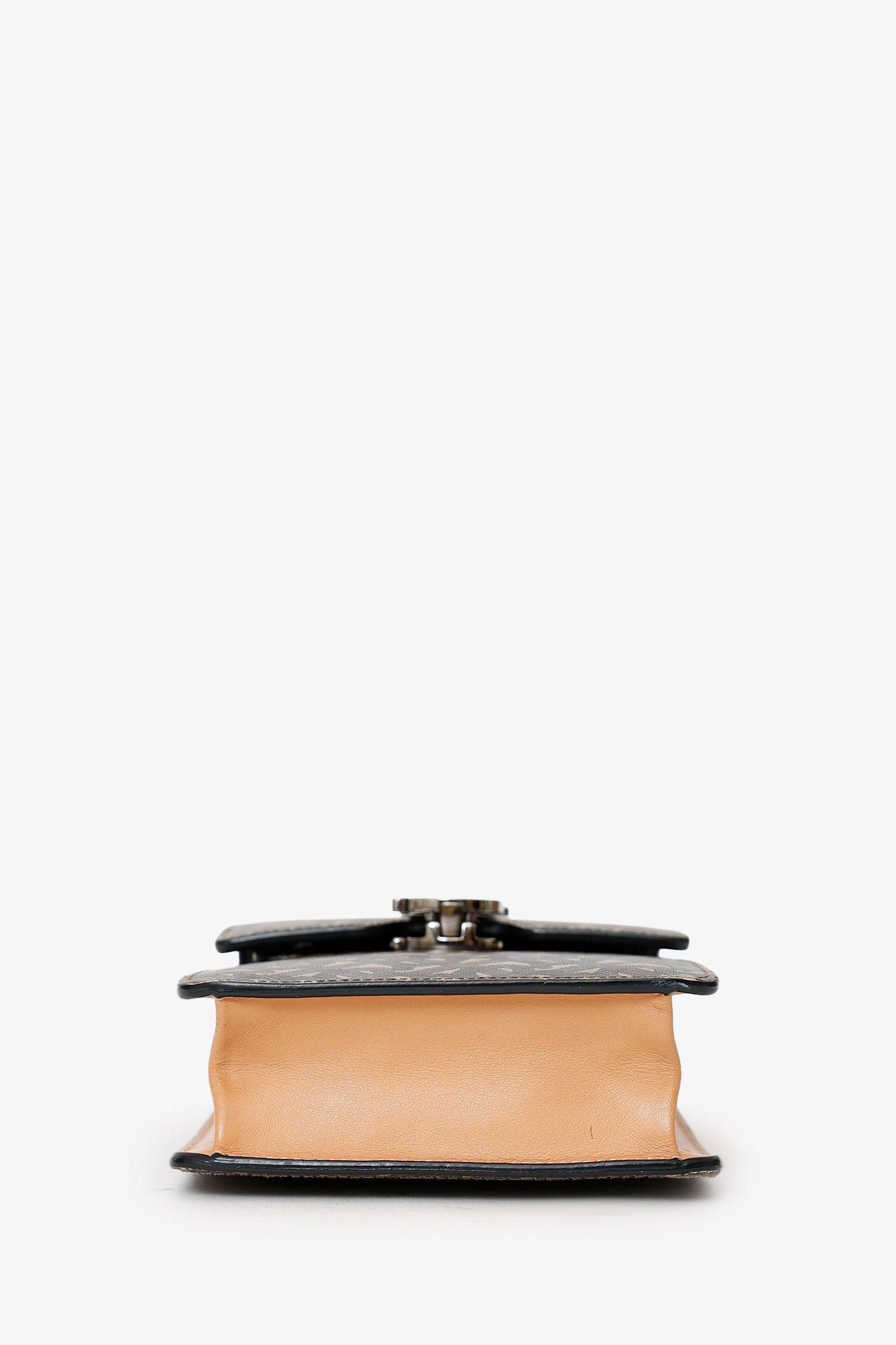Burberry Brown TB Monogram Print E-Canvas Robin Bag
