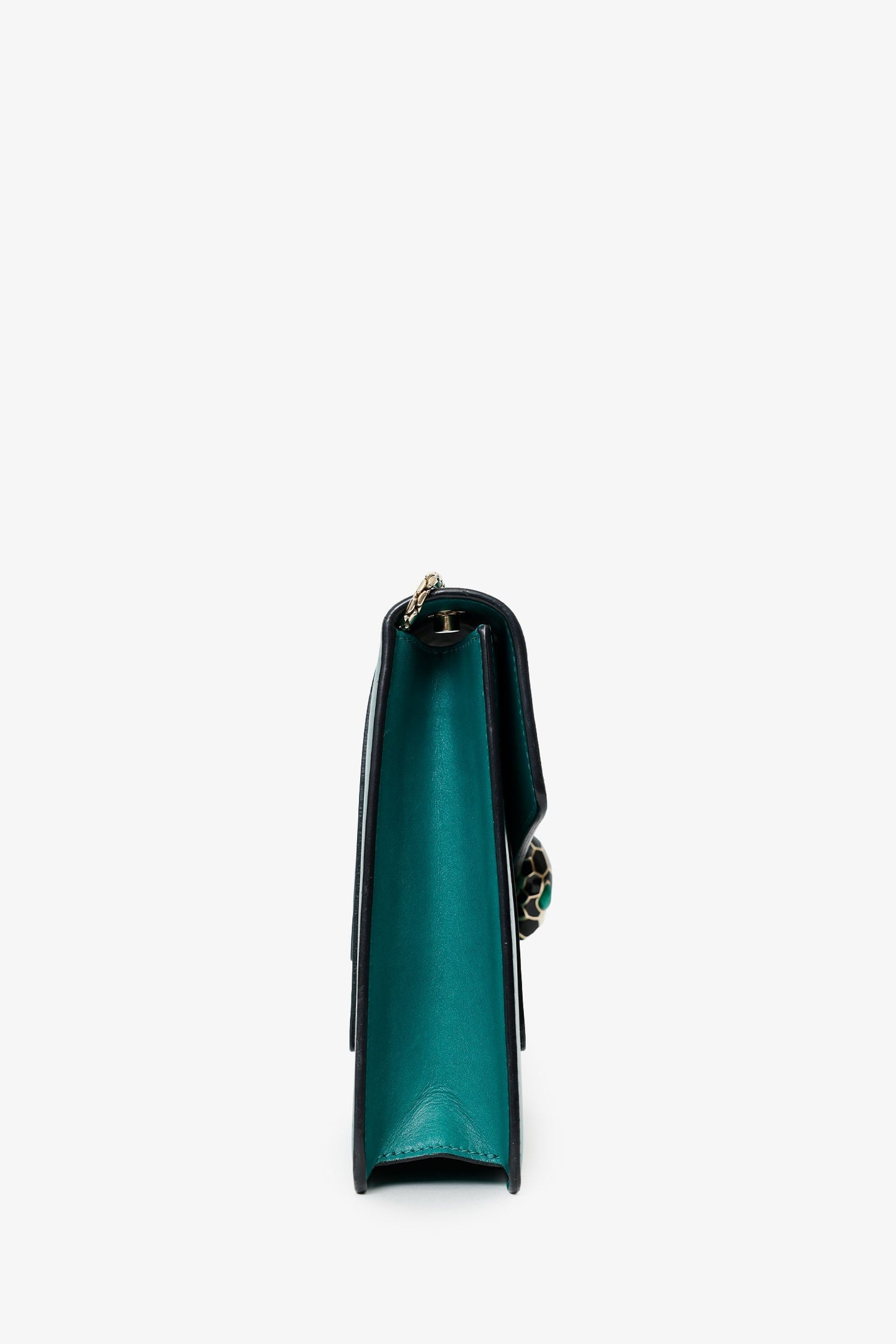Bvlgari Green Serpenti Forever Flap Bag