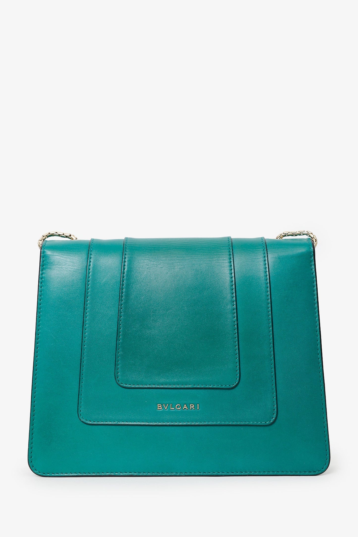 Bvlgari Green Serpenti Forever Flap Bag