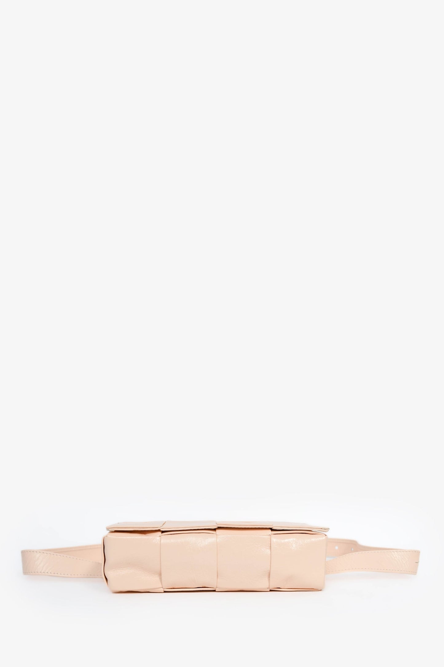 Bottega Veneta Pink Leather Intrecciato Belt Bag