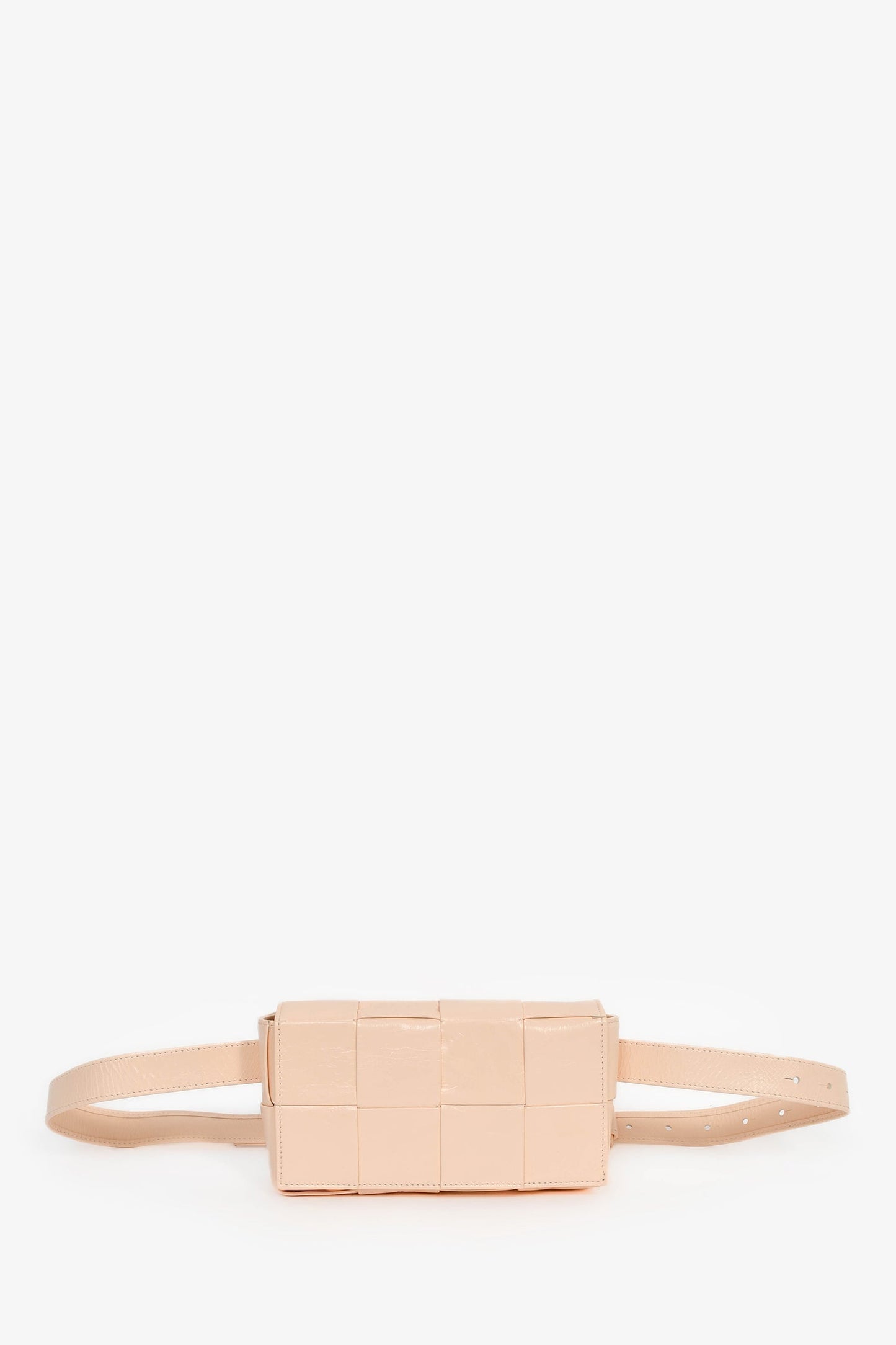 Bottega Veneta Pink Leather Intrecciato Belt Bag