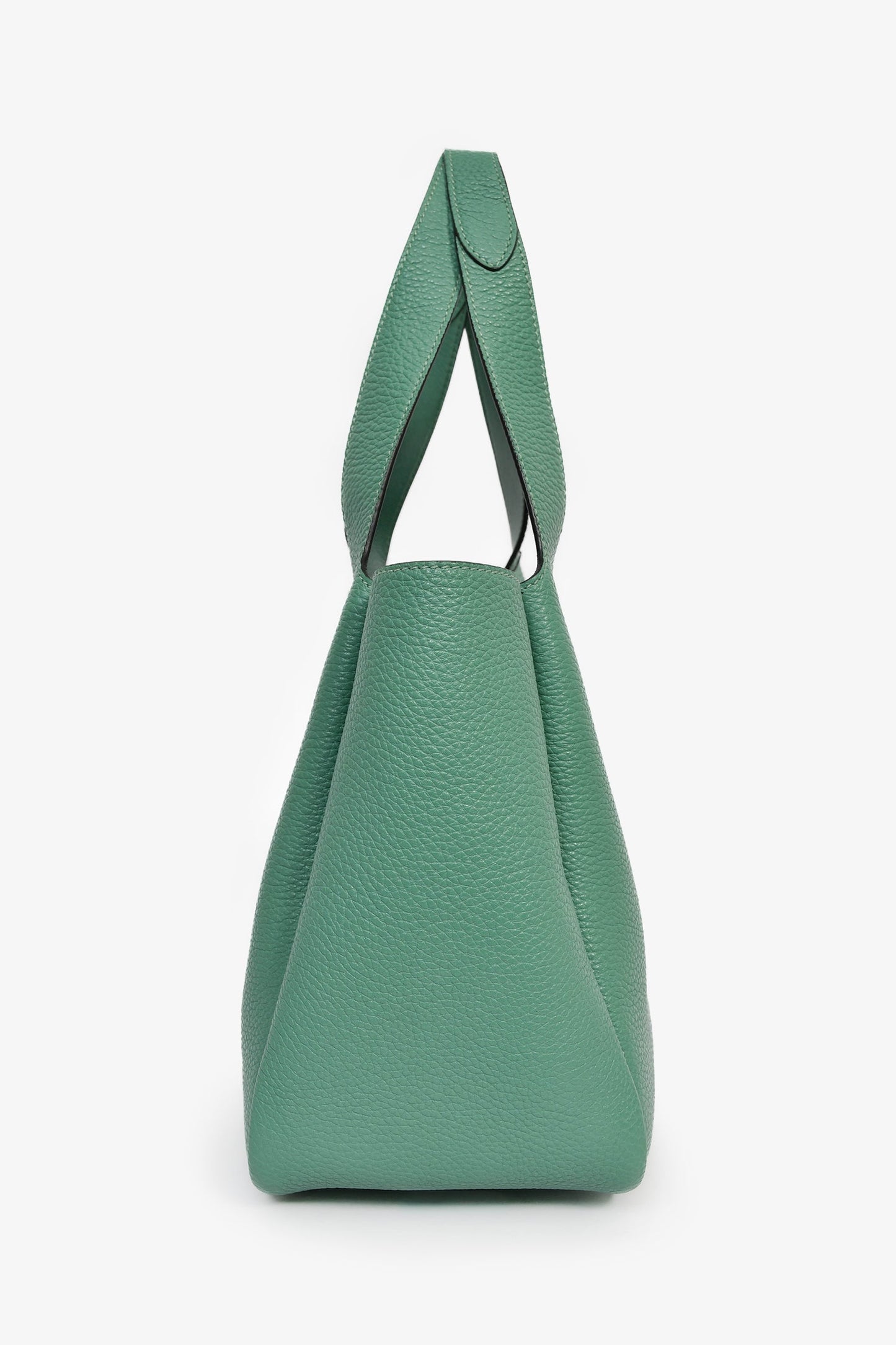 Prada Teal Leather 'Dynamique' Medium Tote Bag