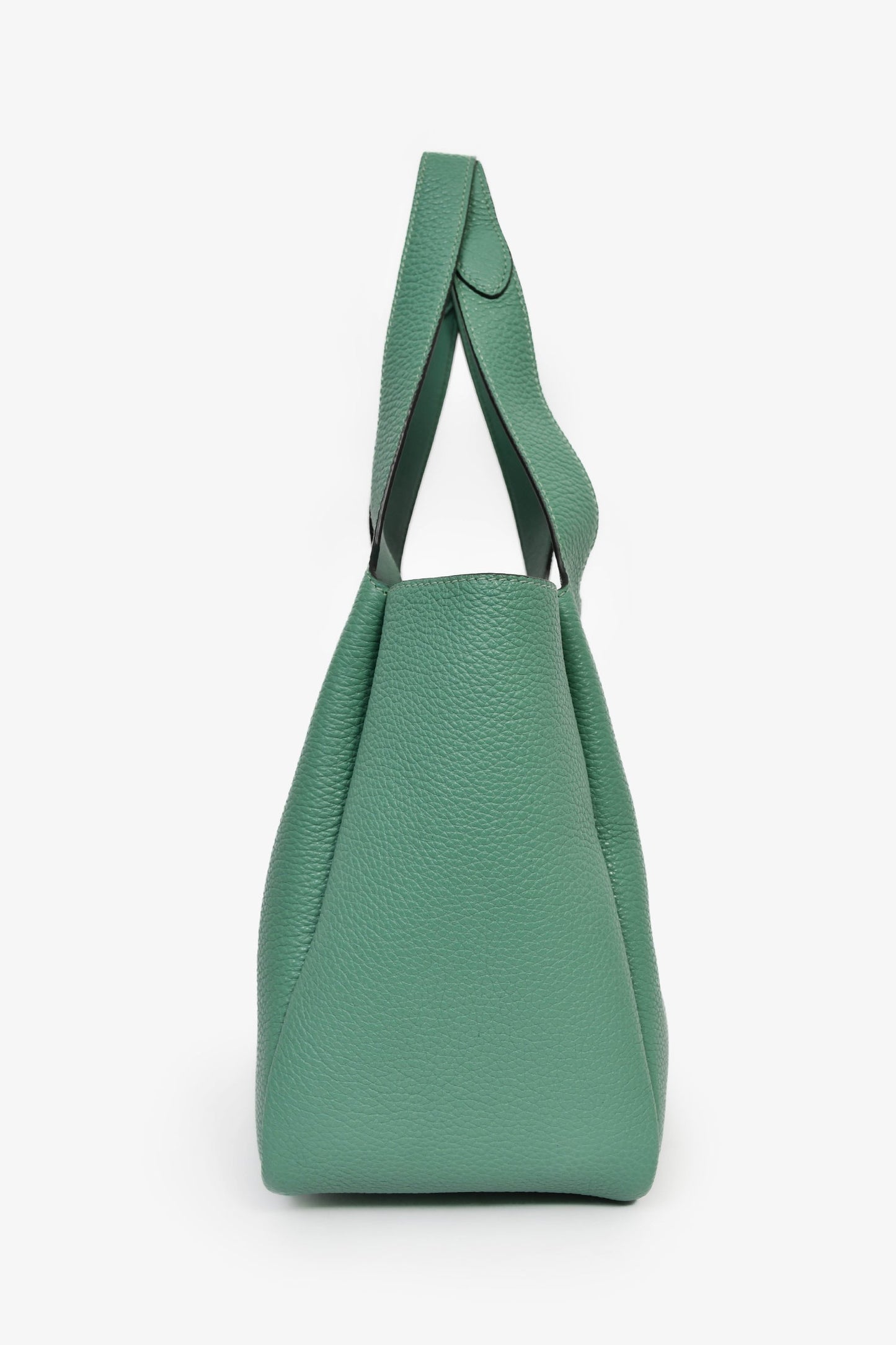 Prada Teal Leather 'Dynamique' Medium Tote Bag