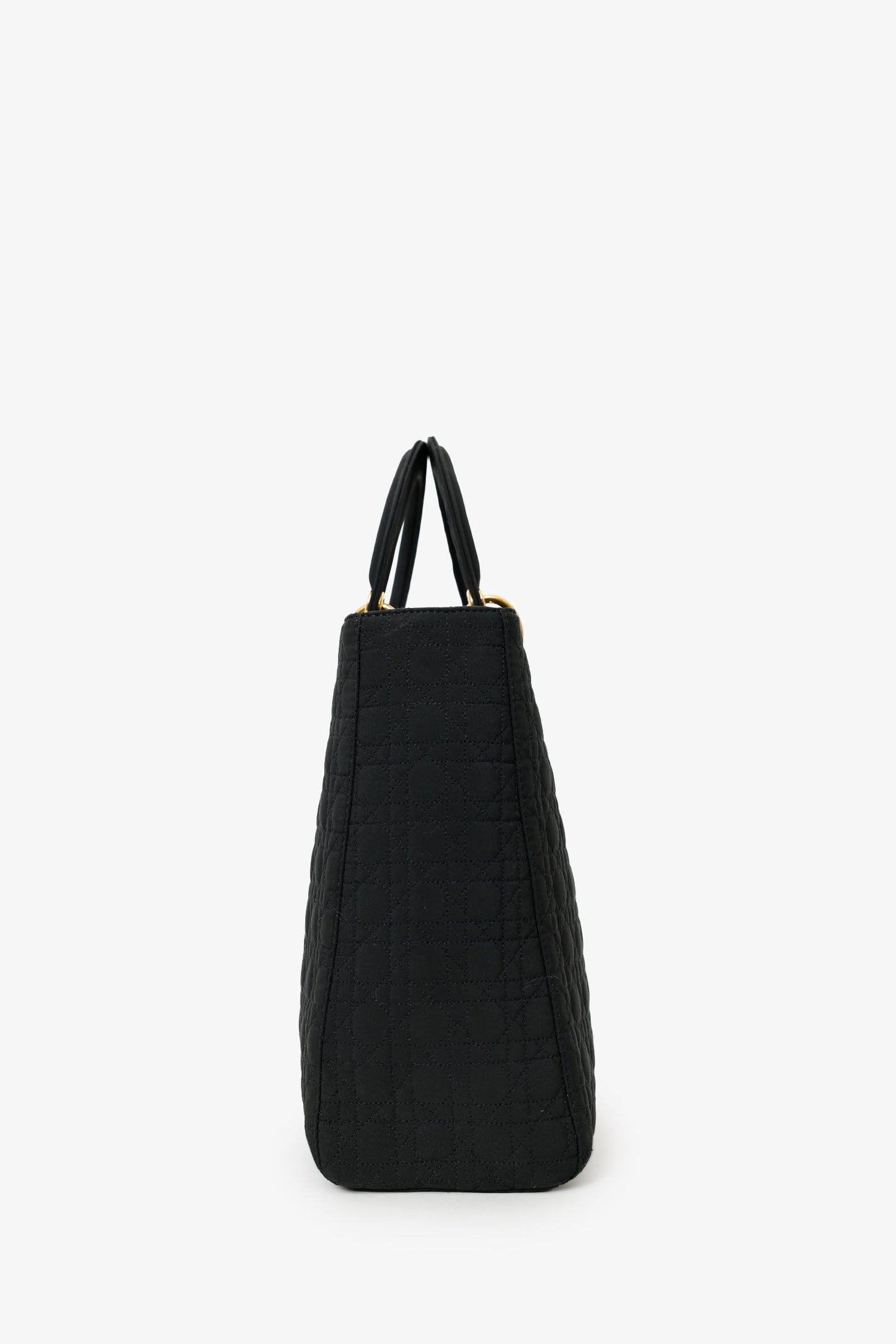 Christian Dior 1999 Nylon Cannage Large Lady Dior Bag