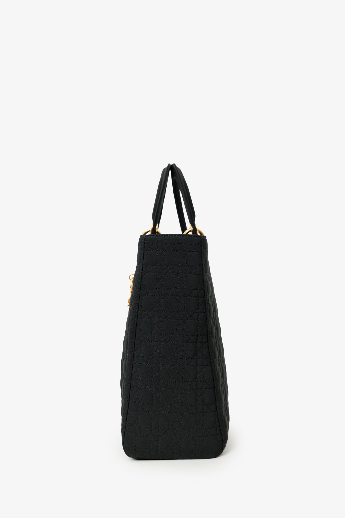 Christian Dior 1999 Nylon Cannage Large Lady Dior Bag