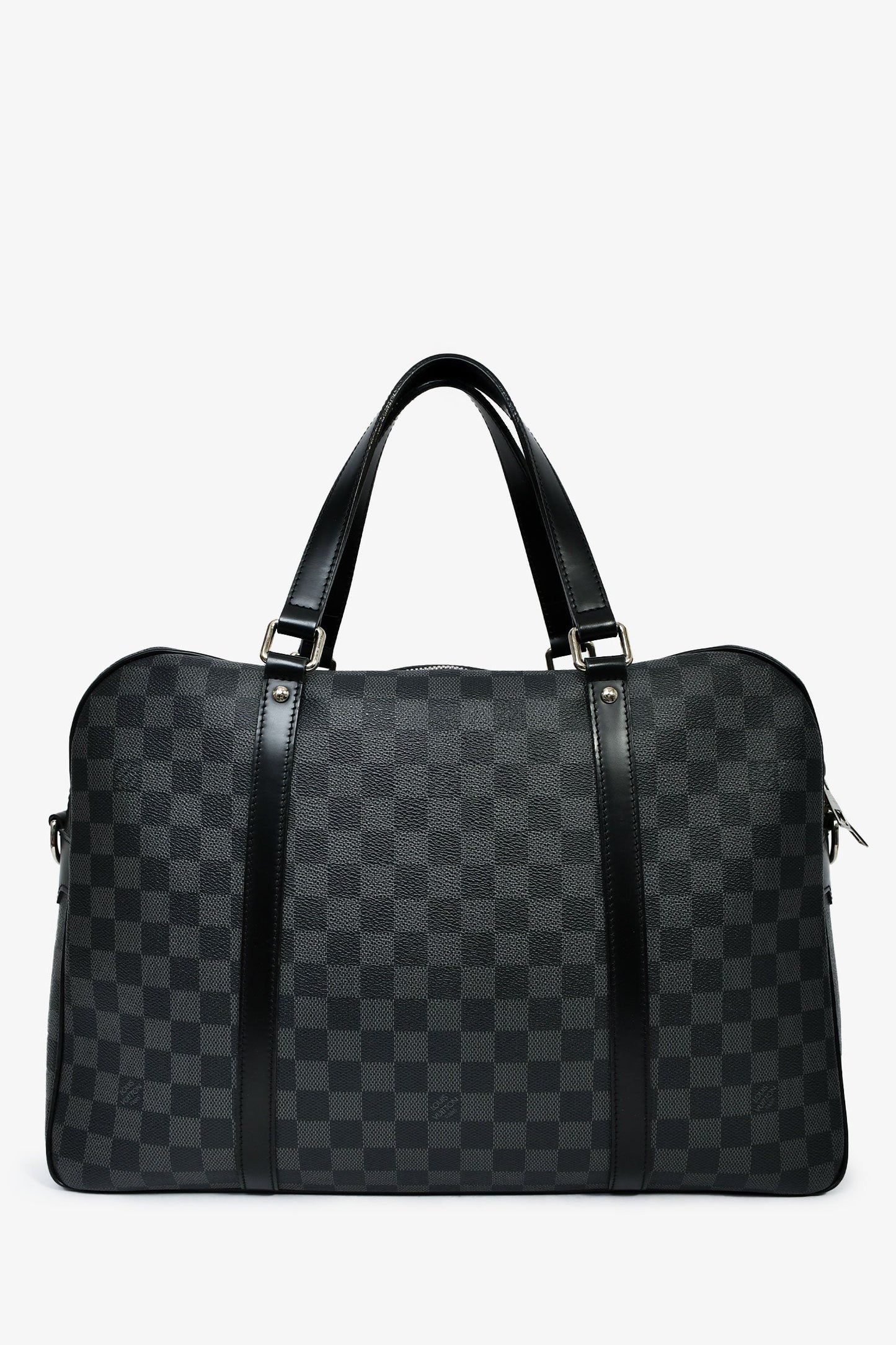 Louis Vuitton 2009 Graphite Damier 'Jorn' Briefcase Top Handle With Strap