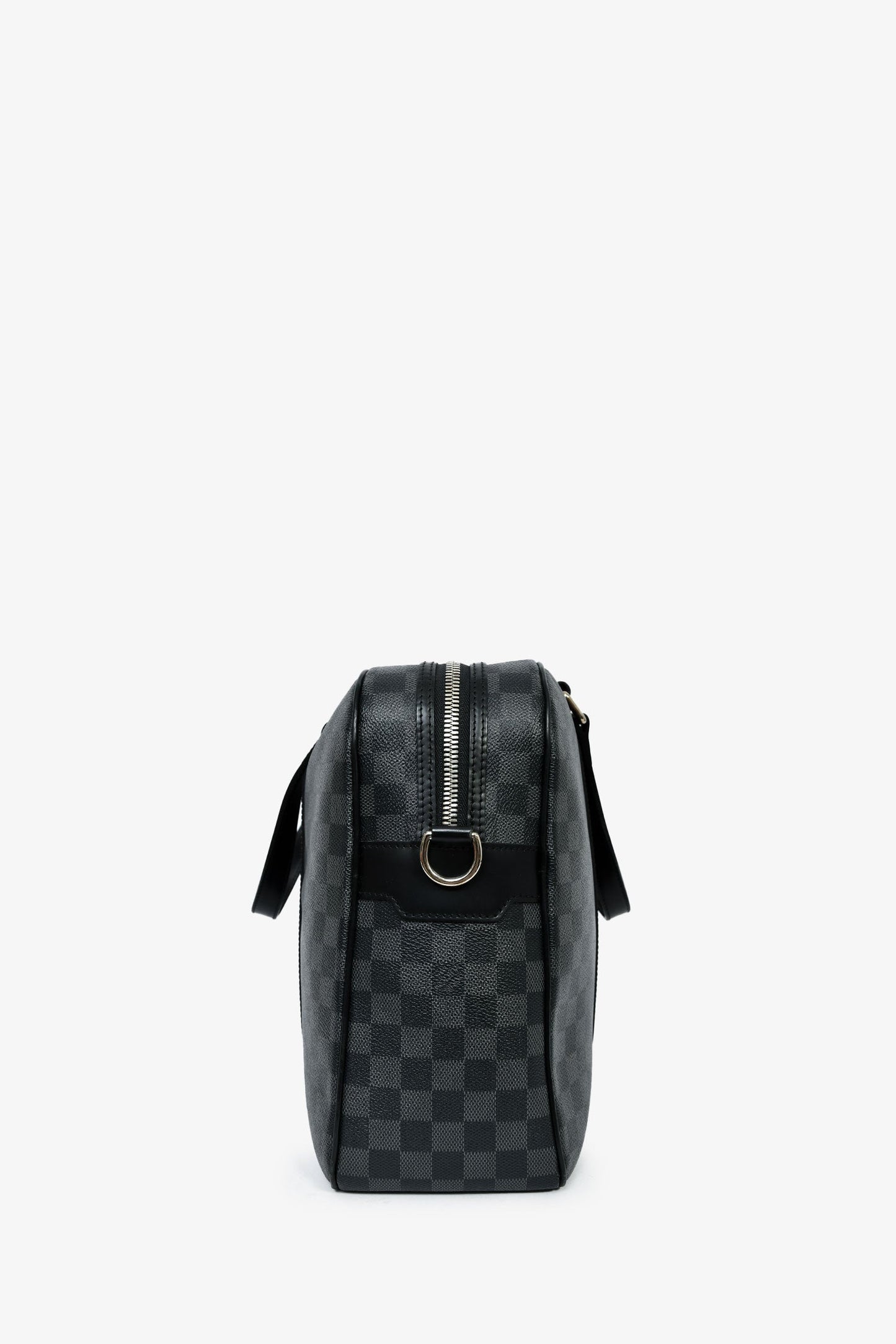 Louis Vuitton 2009 Graphite Damier 'Jorn' Briefcase Top Handle With Strap