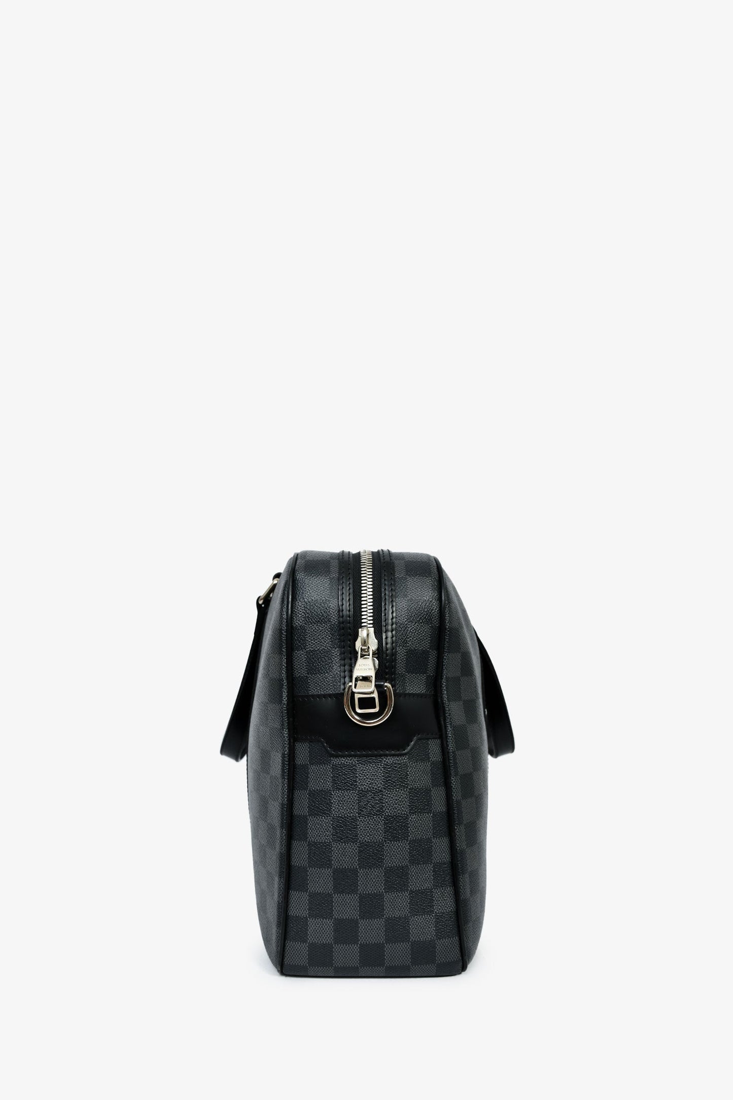 Louis Vuitton 2009 Graphite Damier 'Jorn' Briefcase Top Handle With Strap