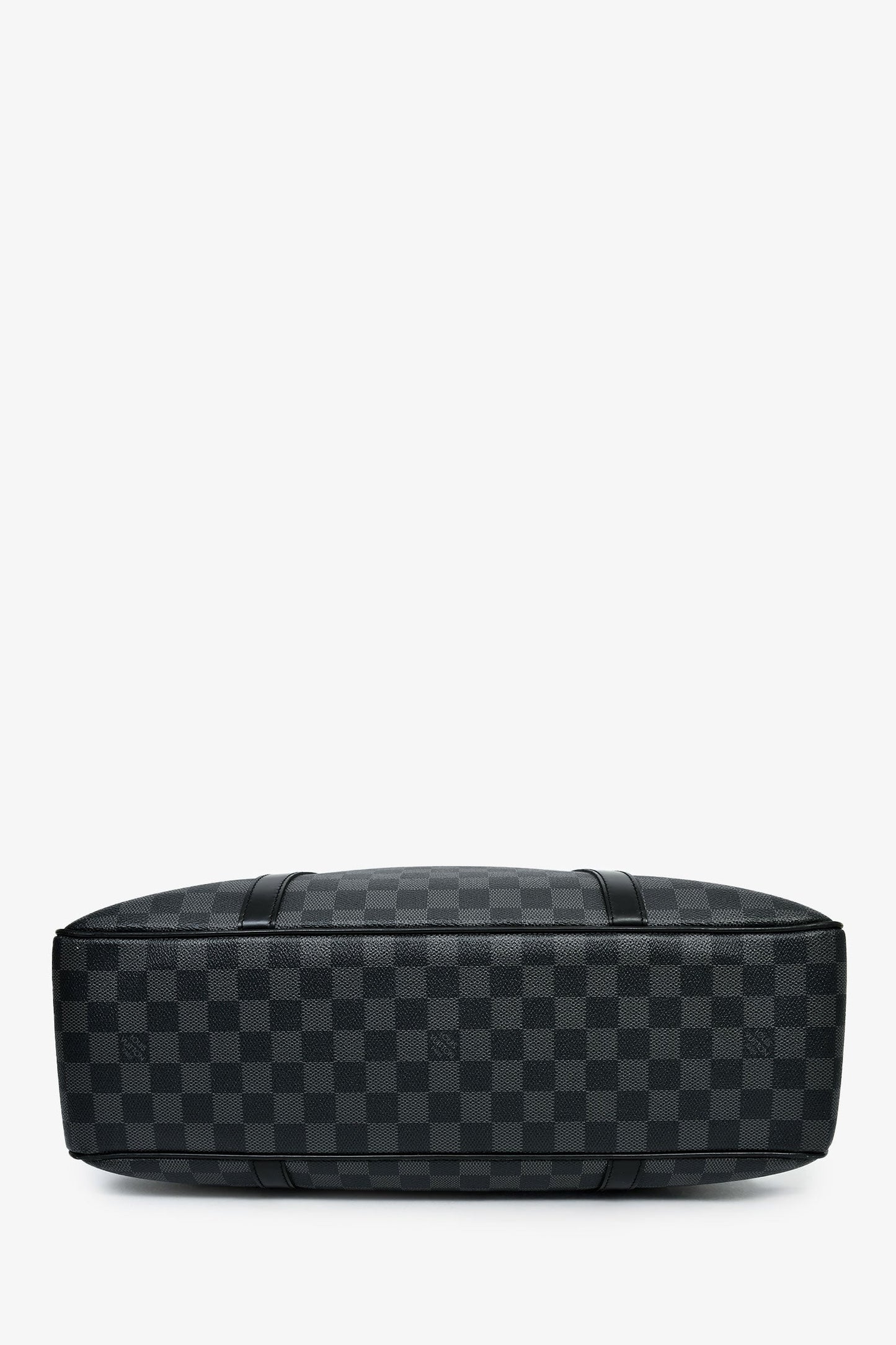 Louis Vuitton 2009 Graphite Damier 'Jorn' Briefcase Top Handle With Strap