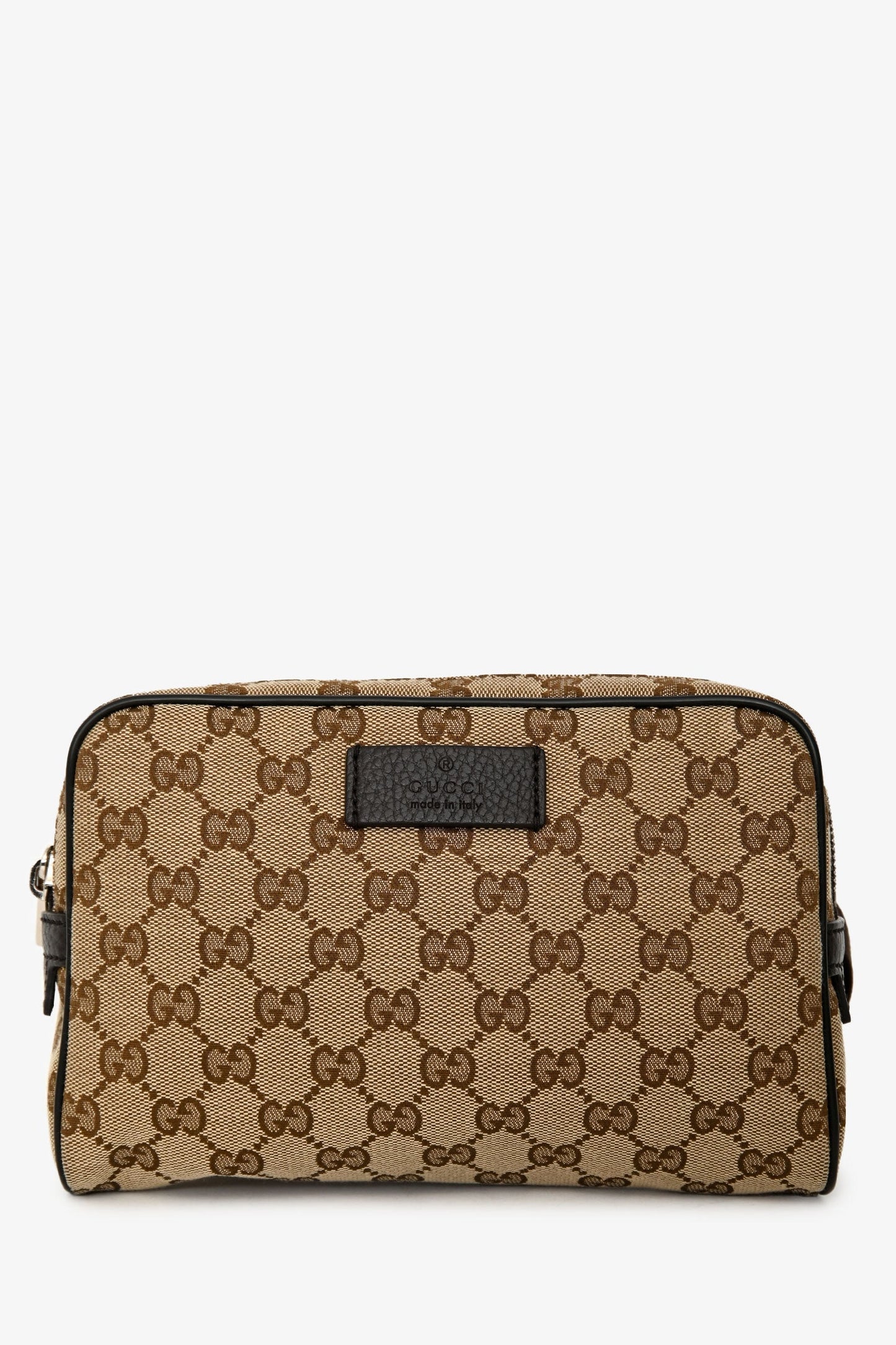 Gucci Beige/Dark Brown GG Canvas Belt Bag