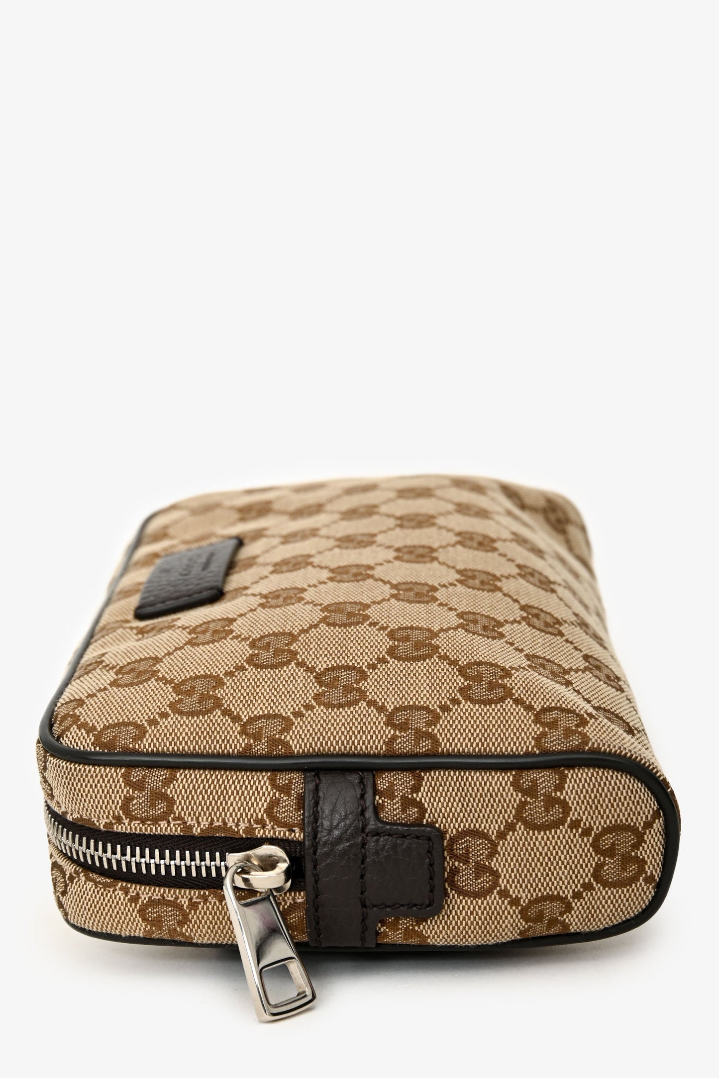 Gucci Beige/Dark Brown GG Canvas Belt Bag