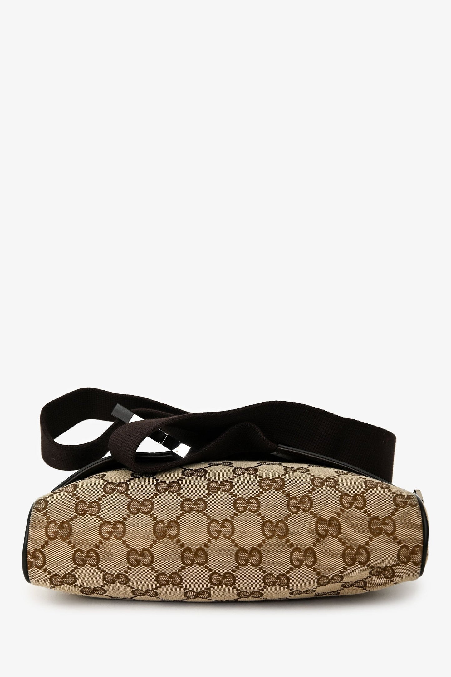 Gucci Beige/Dark Brown GG Canvas Belt Bag