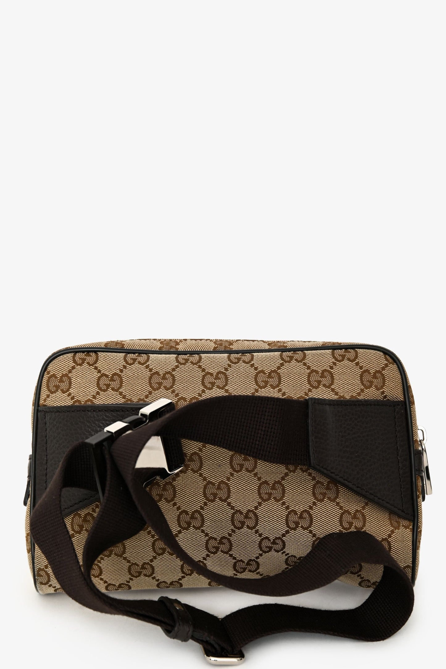 Gucci Beige/Dark Brown GG Canvas Belt Bag