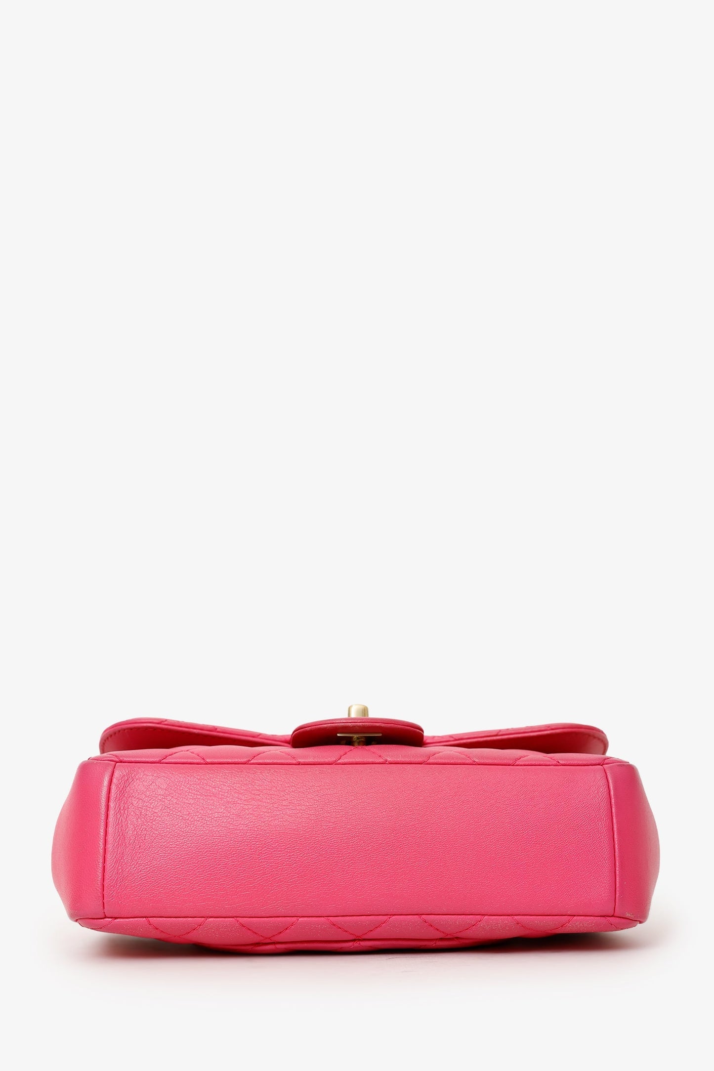 Chanel™ 2015-16 Pink Lambskin Quilted Mini Mademoiselle Chic Flap