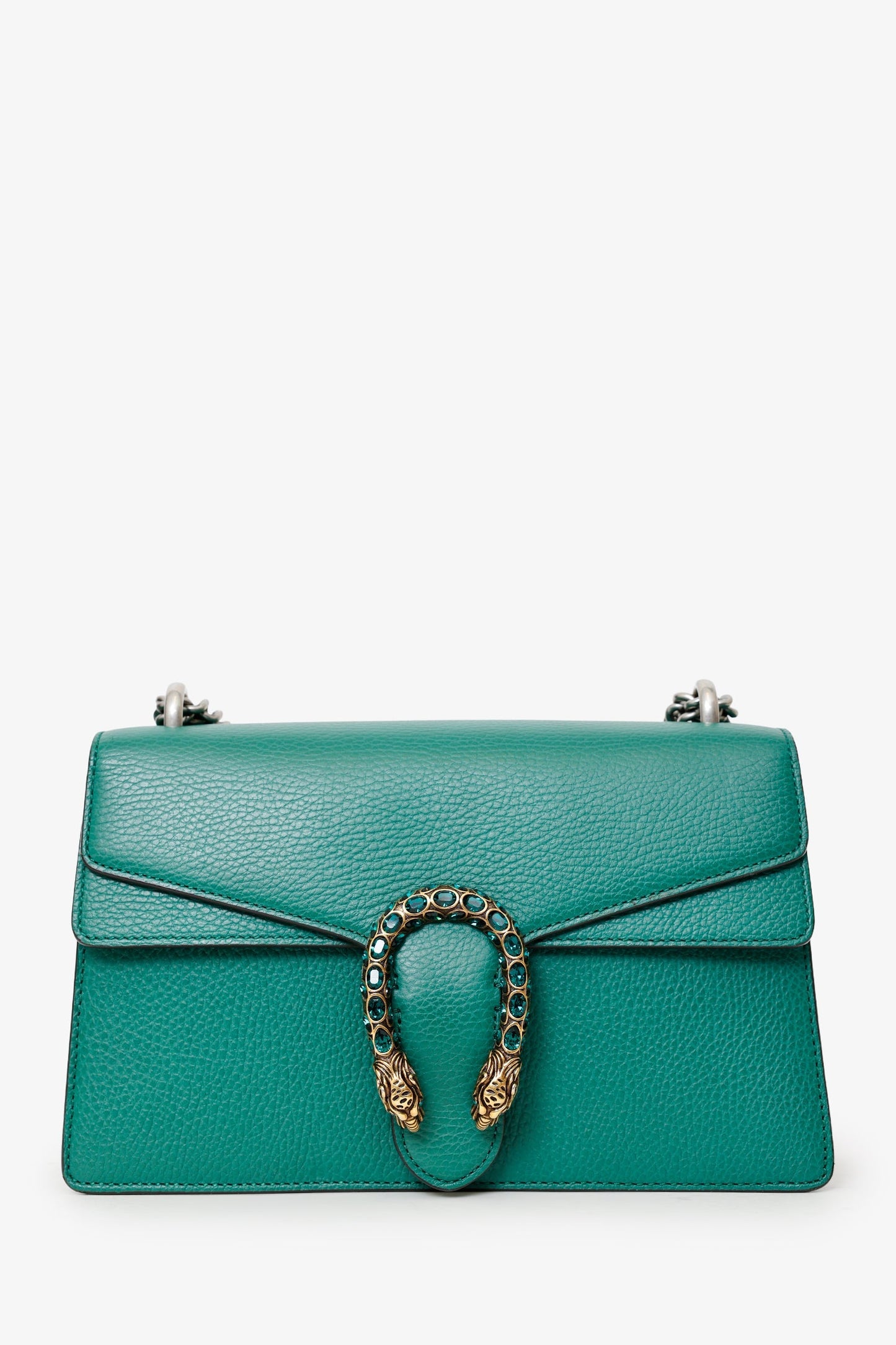 Gucci Green Leather Dionysus Medium Shoulder Bag