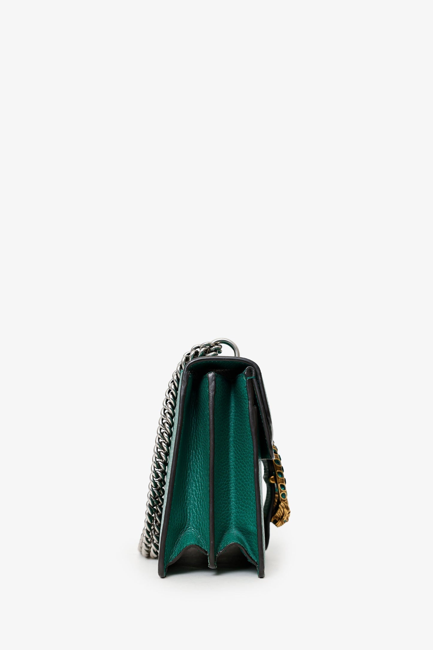Gucci Green Leather Dionysus Medium Shoulder Bag