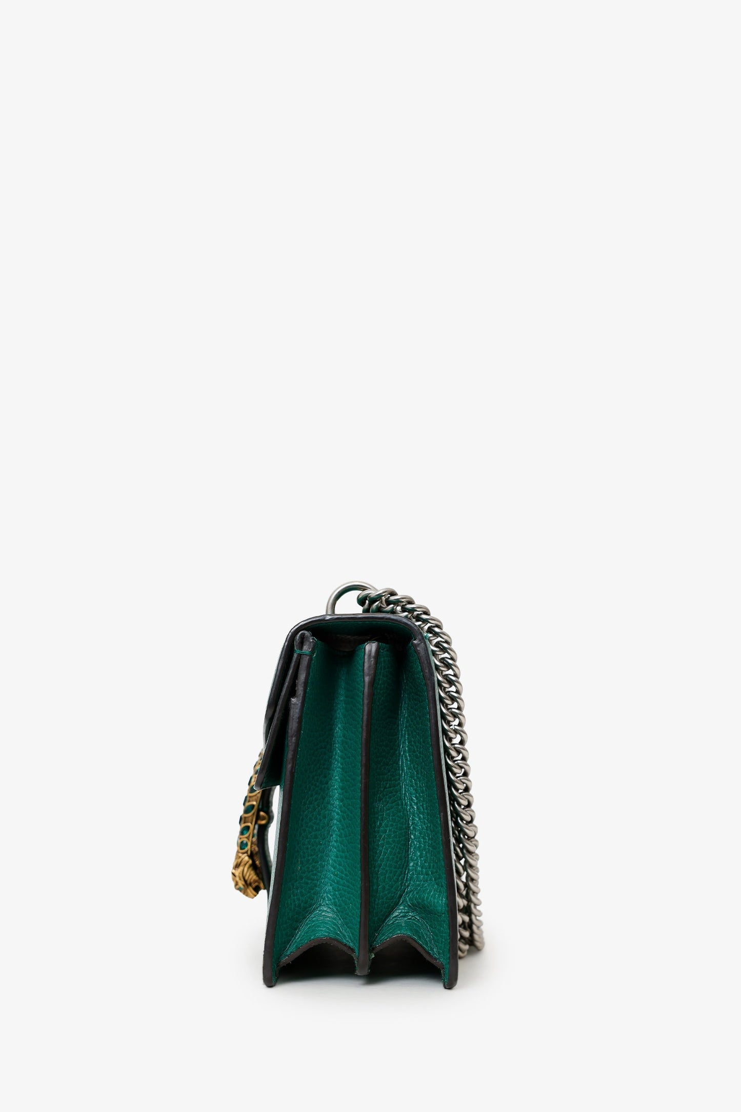 Gucci Green Leather Dionysus Medium Shoulder Bag