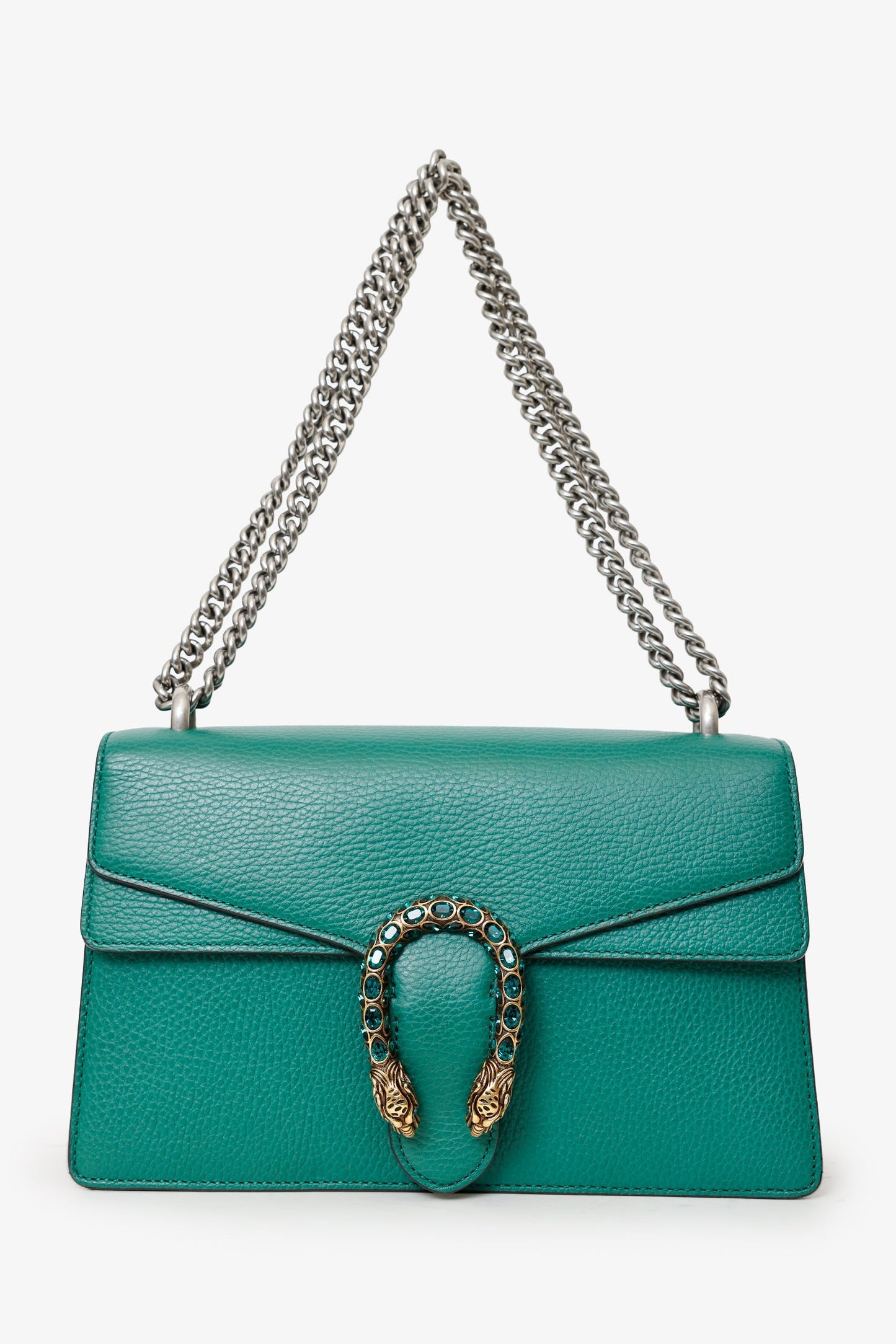 Gucci Green Leather Dionysus Medium Shoulder Bag