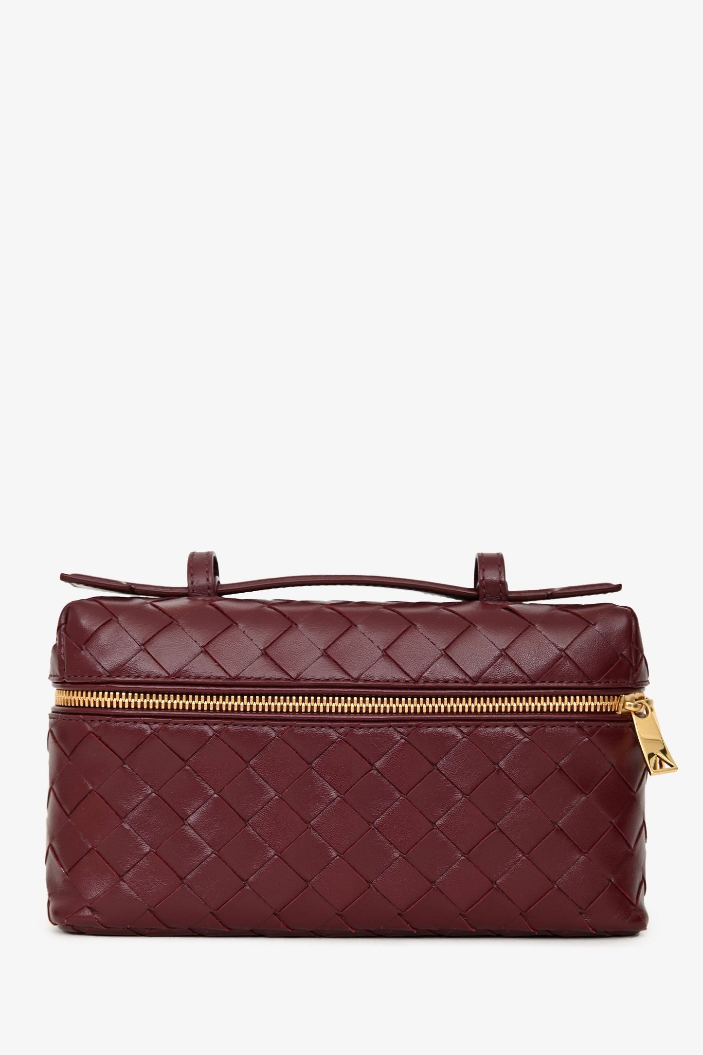 Bottega Veneta Barolo Intrecciato Leather Bang Bang Vanity Case With Detachable Strap