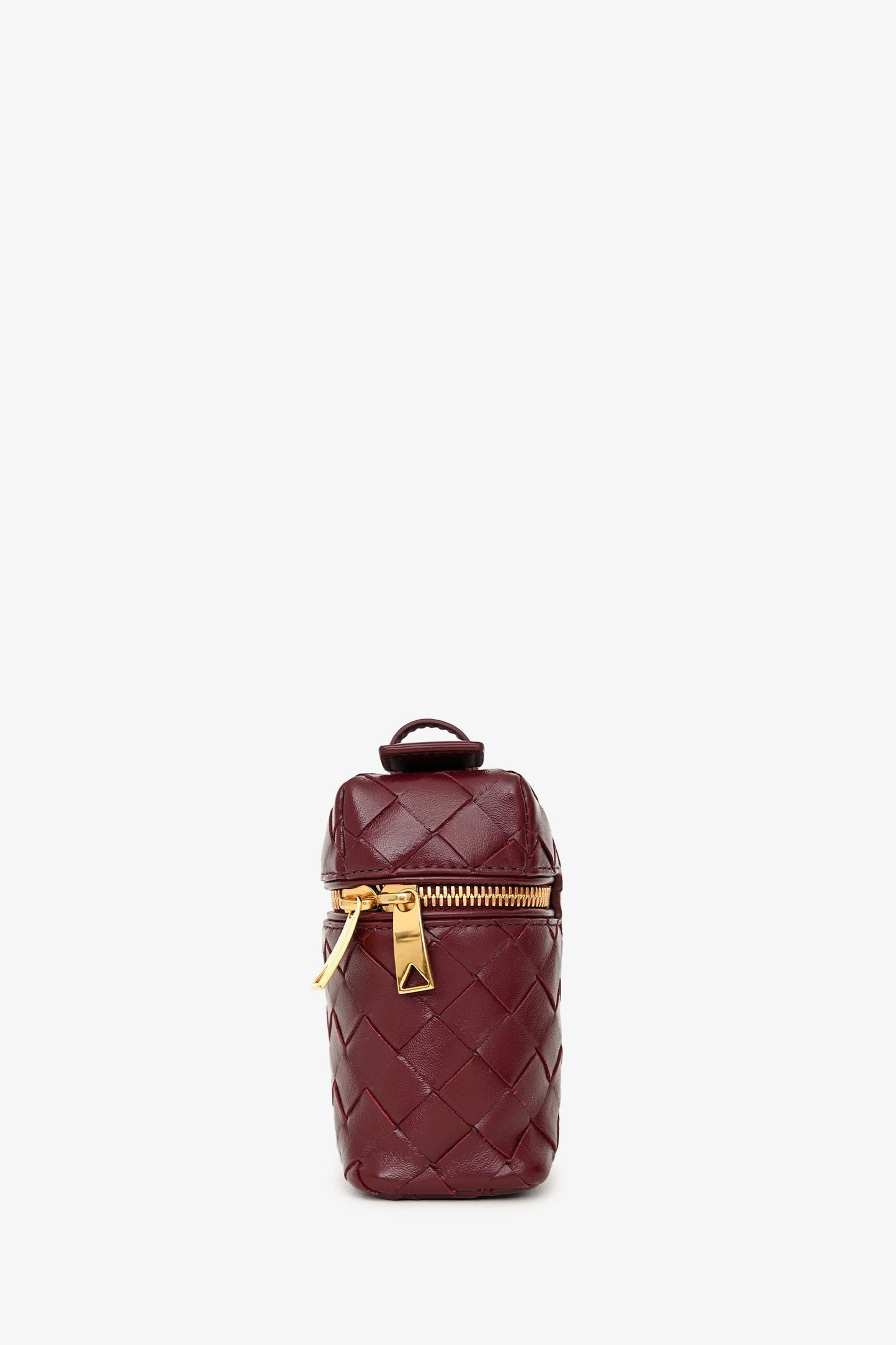 Bottega Veneta Barolo Intrecciato Leather Bang Bang Vanity Case With Detachable Strap