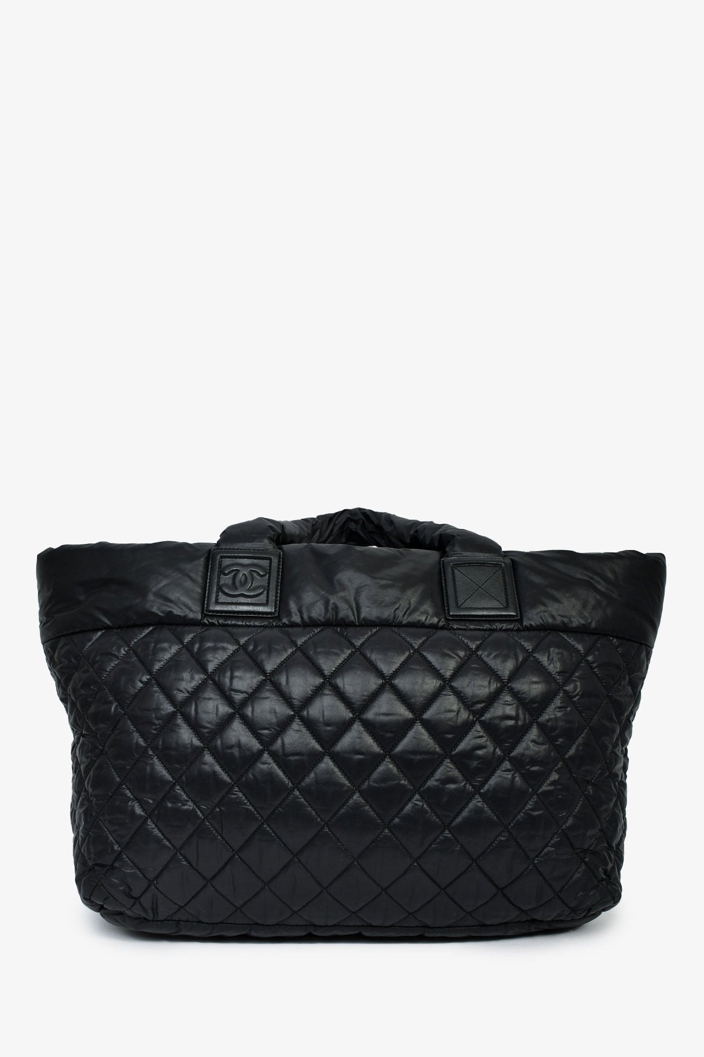Chanel™ 2013-14 Black Quilted Nylon Coco Cocoon Tote Bag