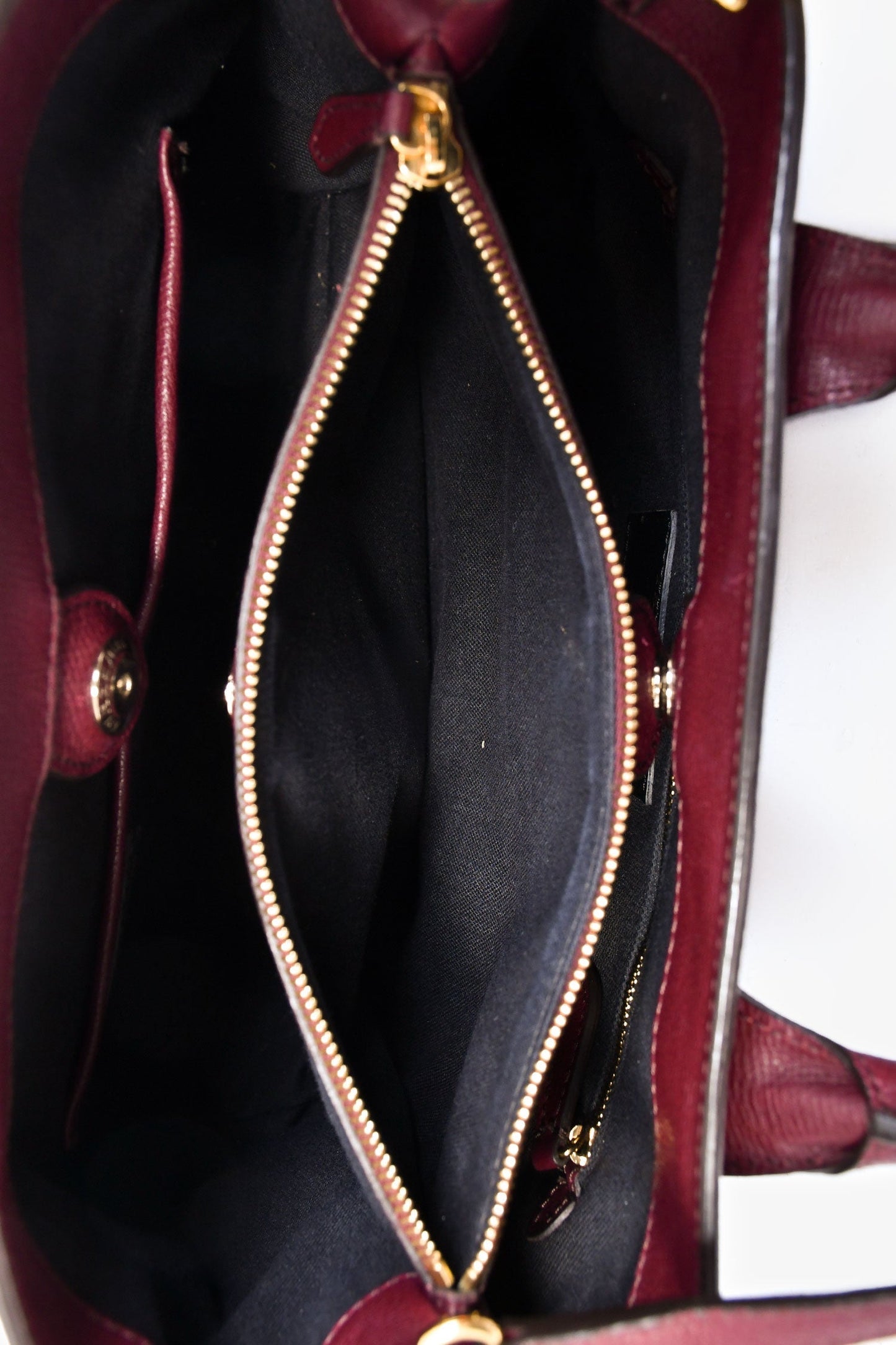 Burberry Burgundy Leather Banner Shoulder Bag