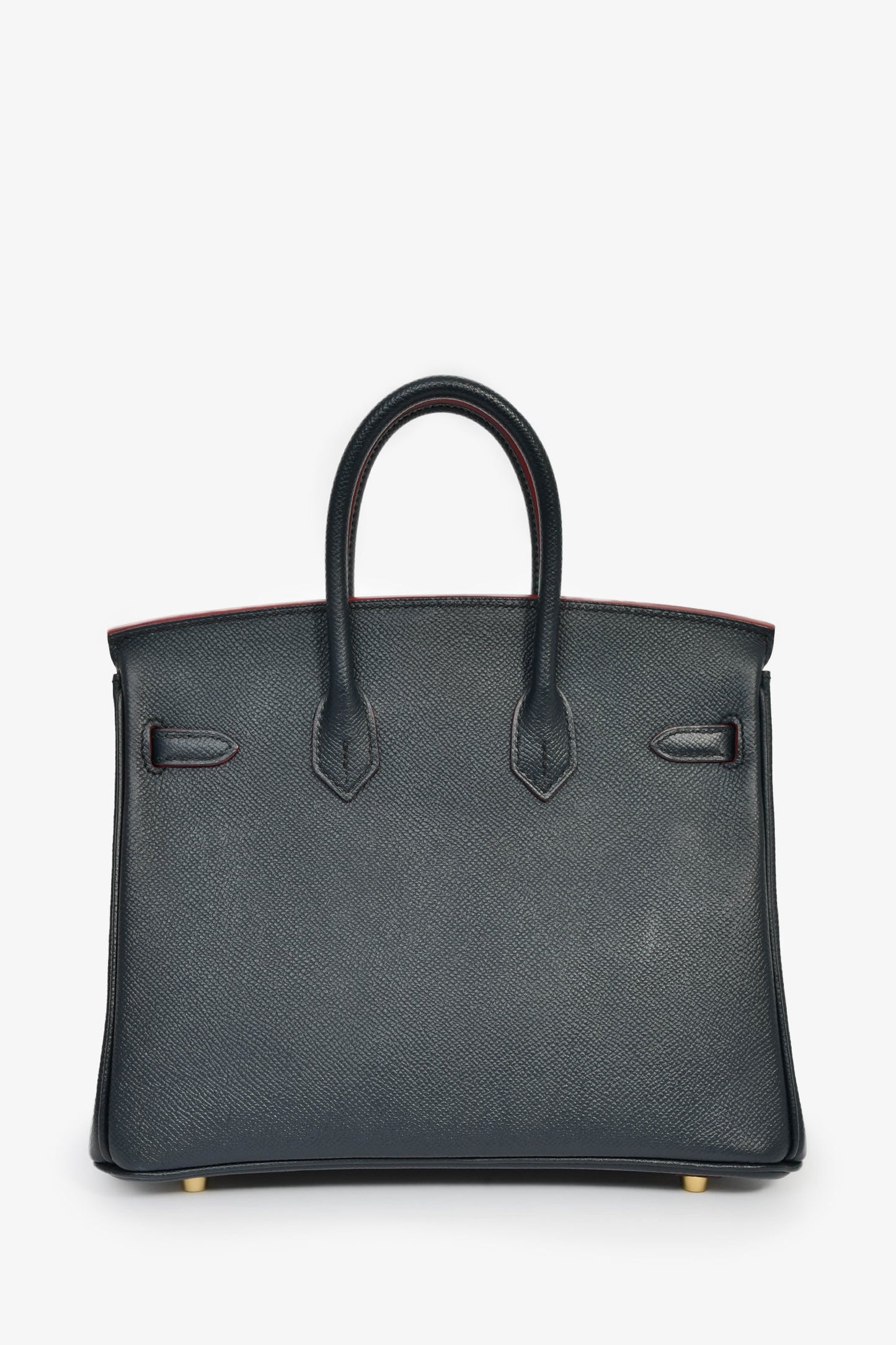 Hermès 2016 Special Order Blue/Red Epsom Leather Birkin 25
