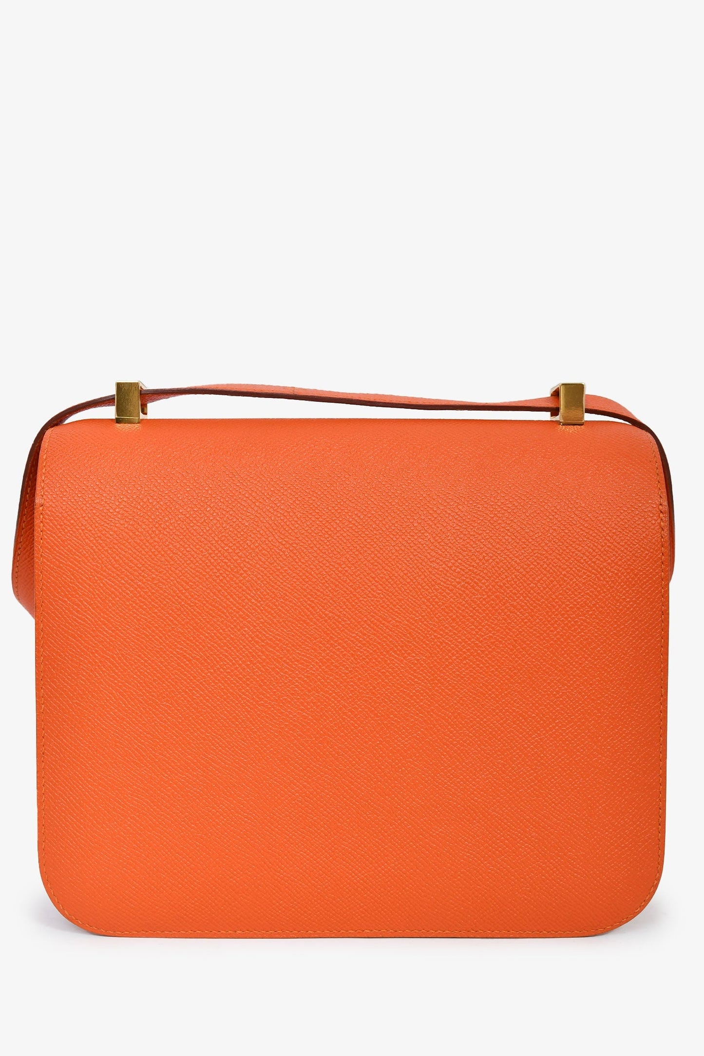 Hermès Orange Epsom Leather Constance 24 GHW