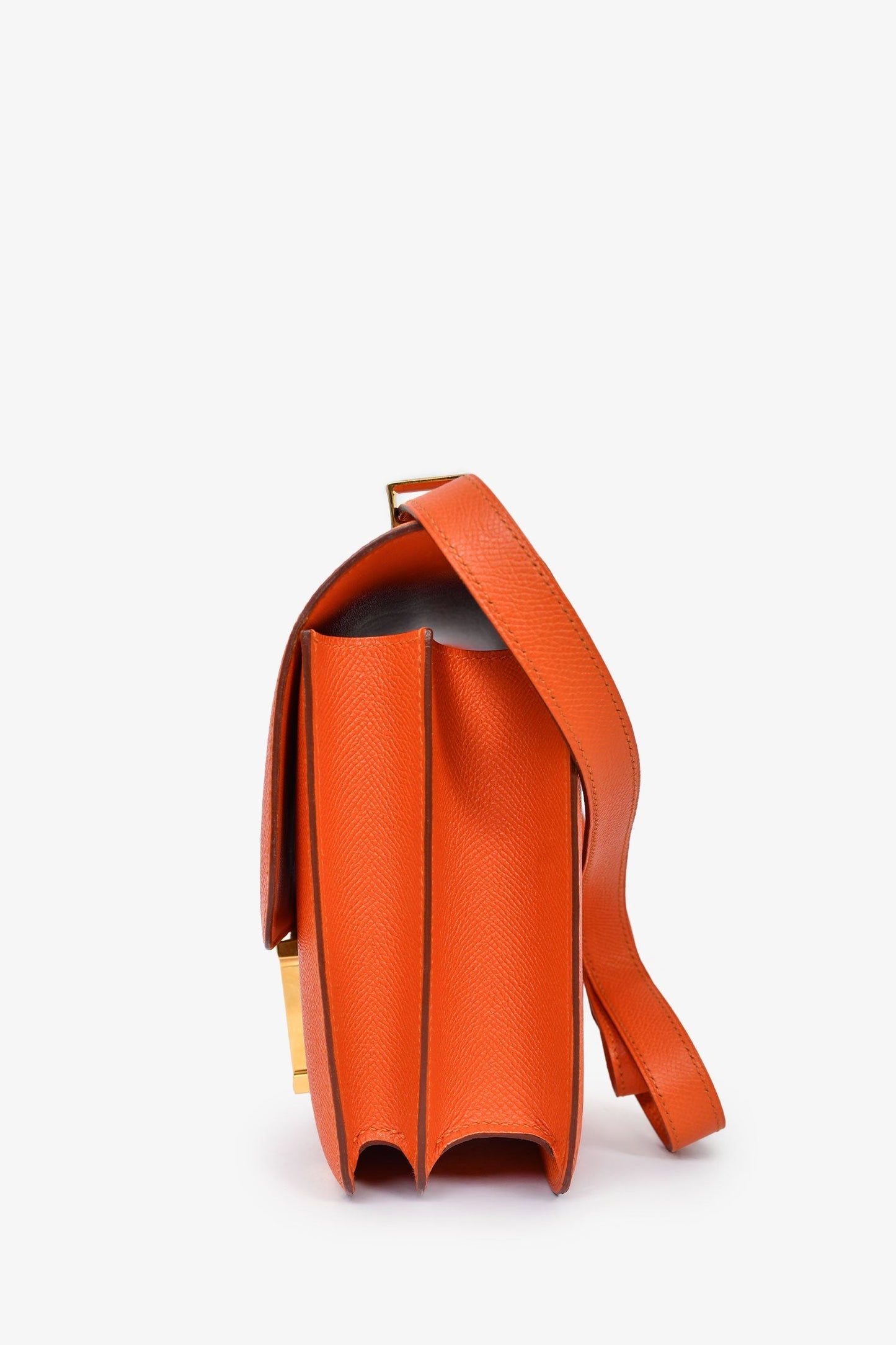 Hermès Orange Epsom Leather Constance 24 GHW