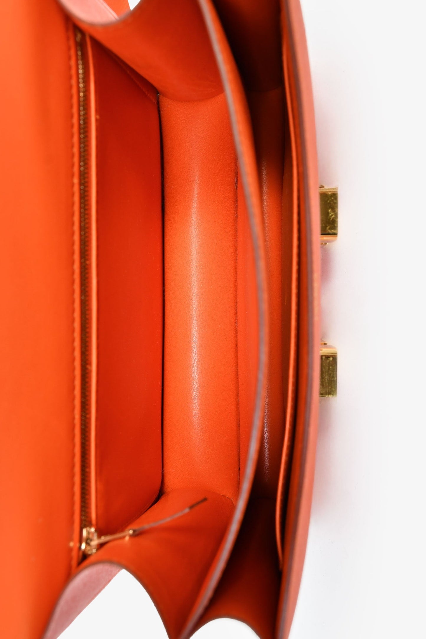 Hermès Orange Epsom Leather Constance 24 GHW