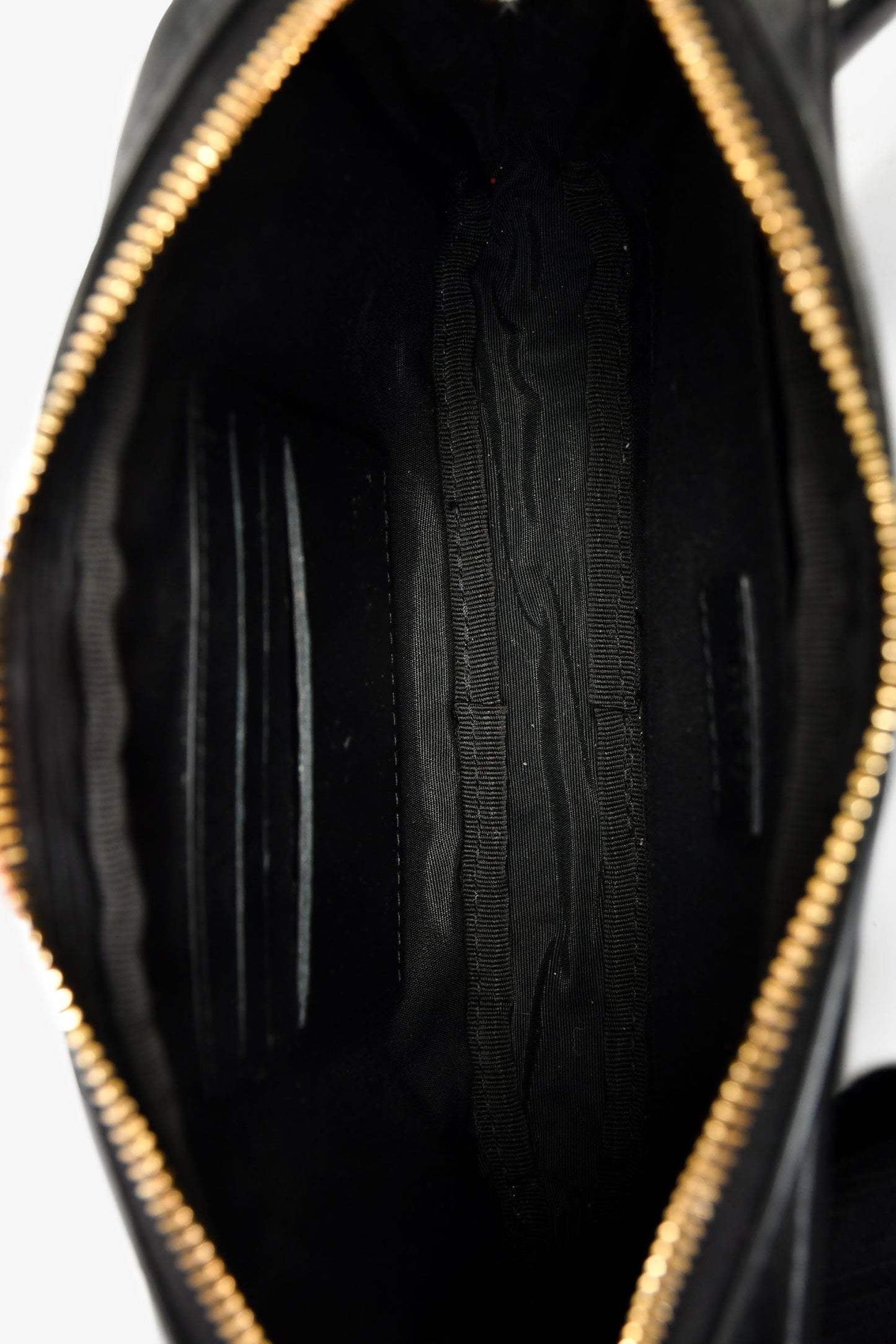 Versace Black/Yellow Leather Belt Bag
