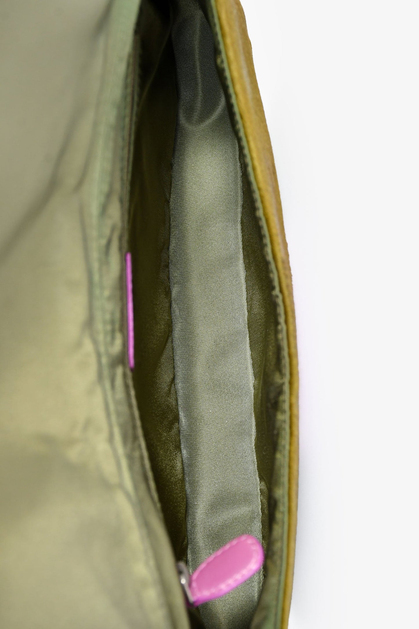 Christian Dior 2000 Green/Purple Ponyhair Snake Embossed Malice Shoulder Bag