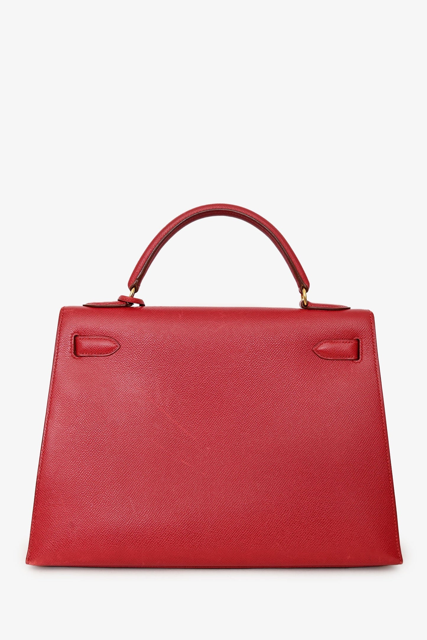 Hermès 1994 Red Epsom Kelly 32 GHW with Strap