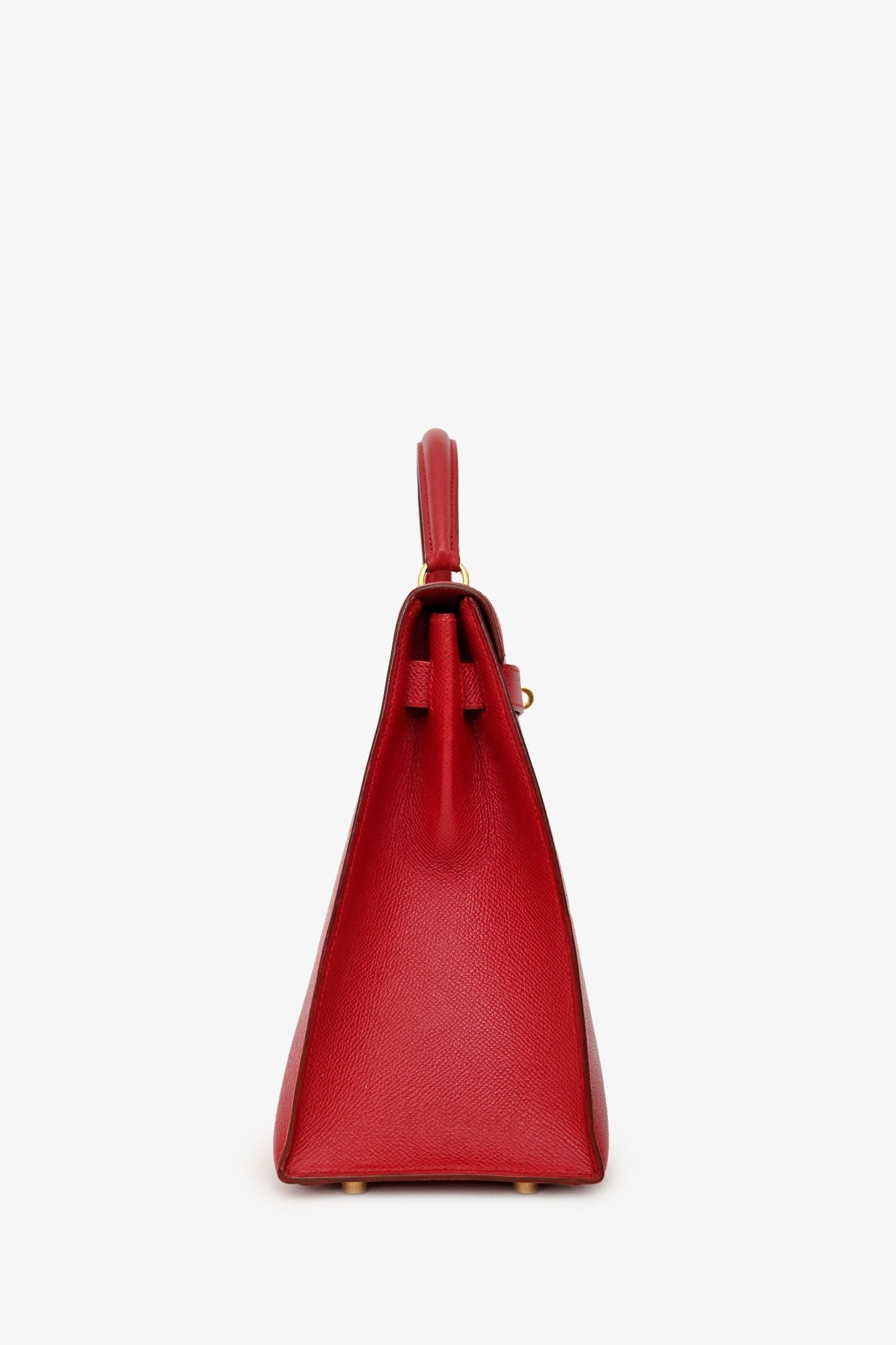 Hermès 1994 Red Epsom Kelly 32 GHW with Strap
