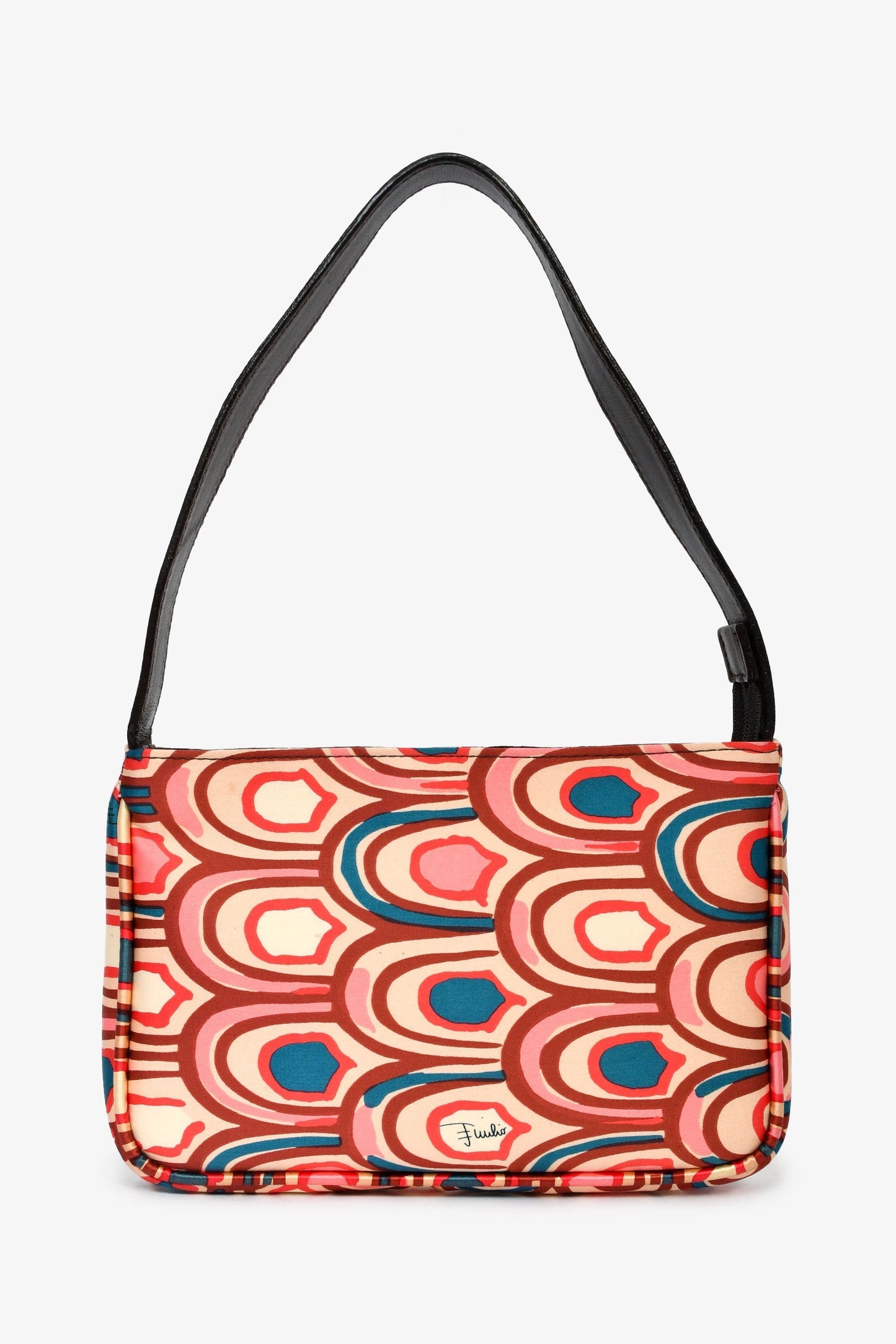 Emilio Pucci Pink Silk Patterned Mini Bag