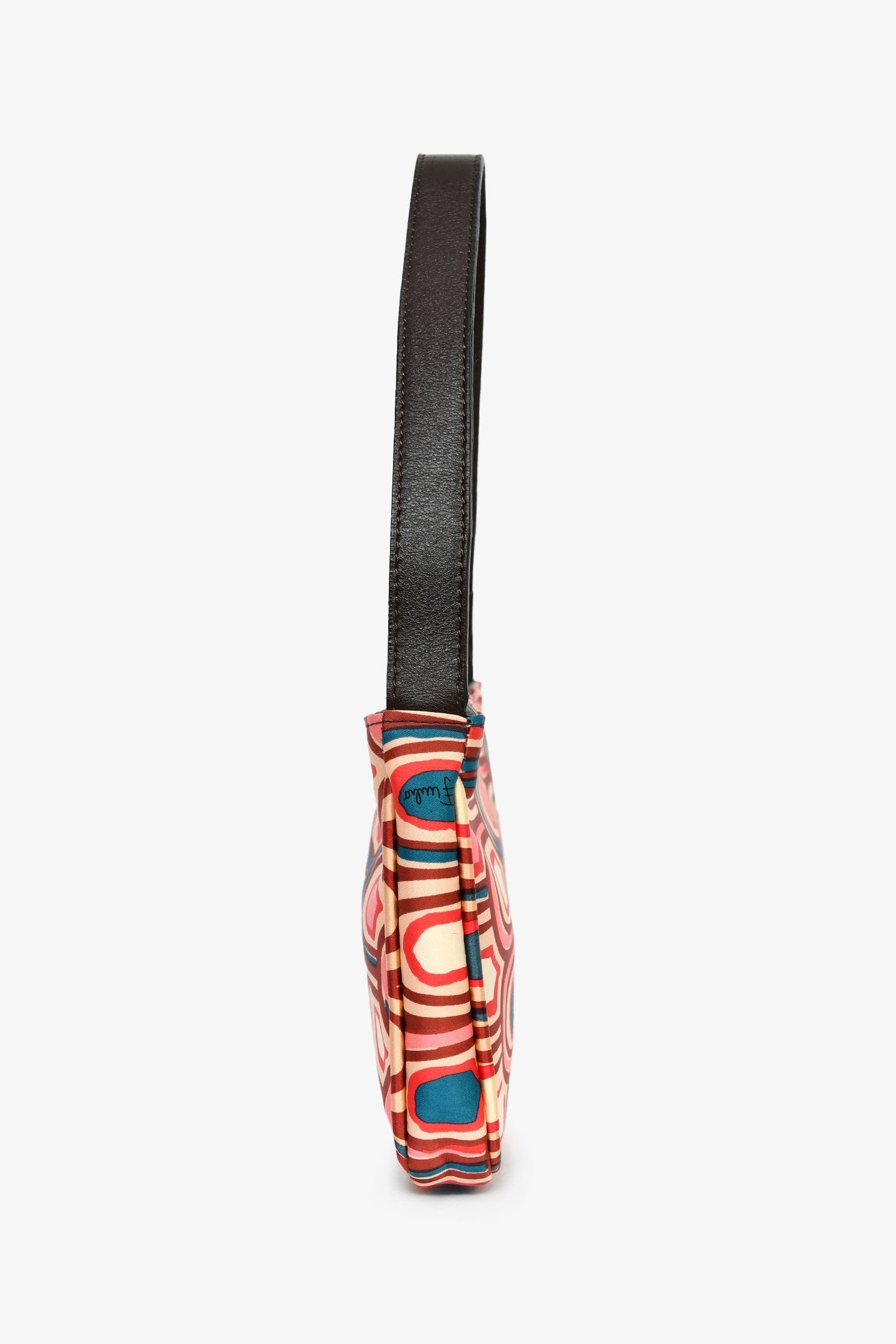 Emilio Pucci Pink Silk Patterned Mini Bag