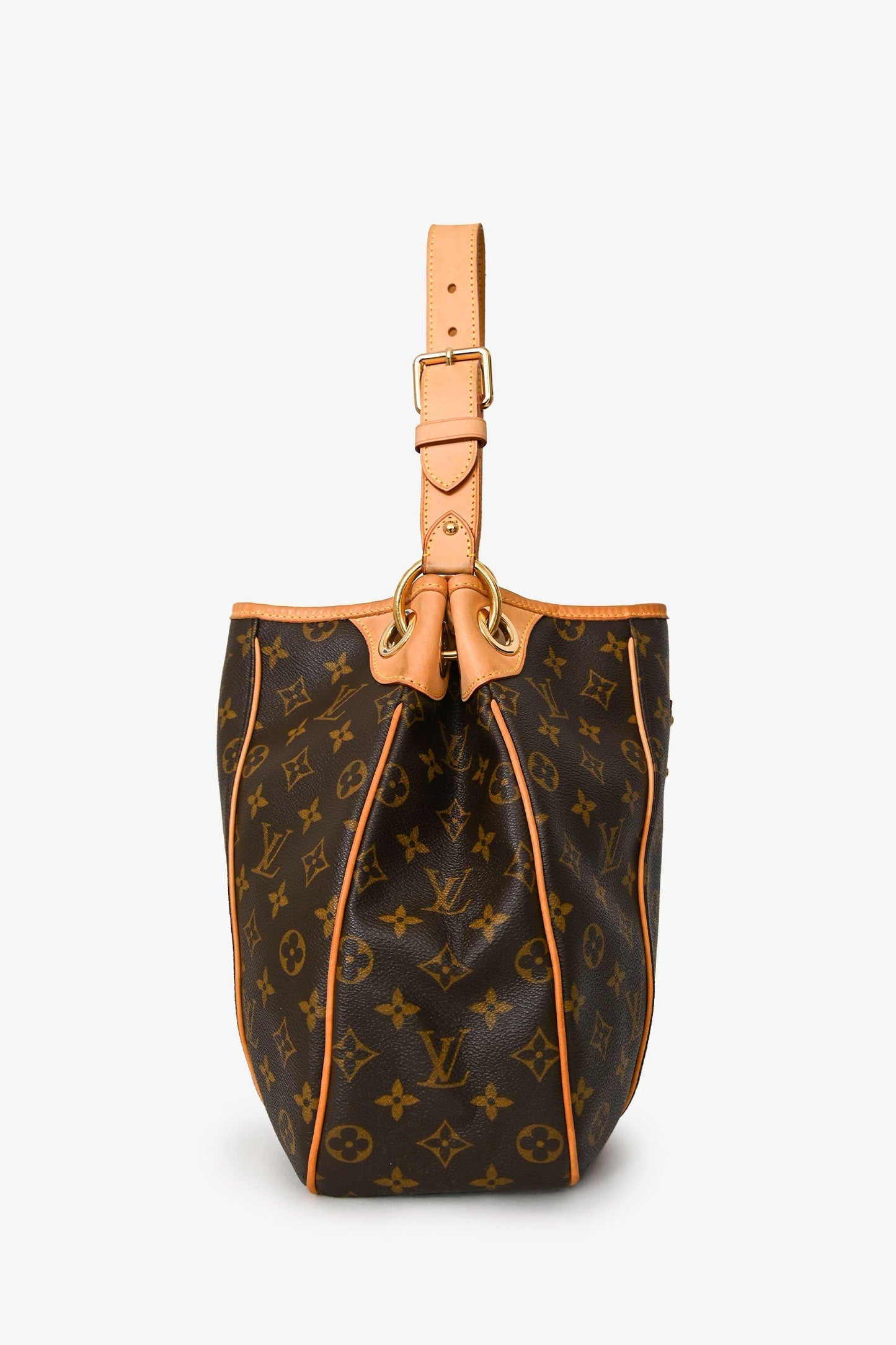 Louis Vuitton 2008 Brown Canvas/Leather Monogram Galliera Shoulder Bag