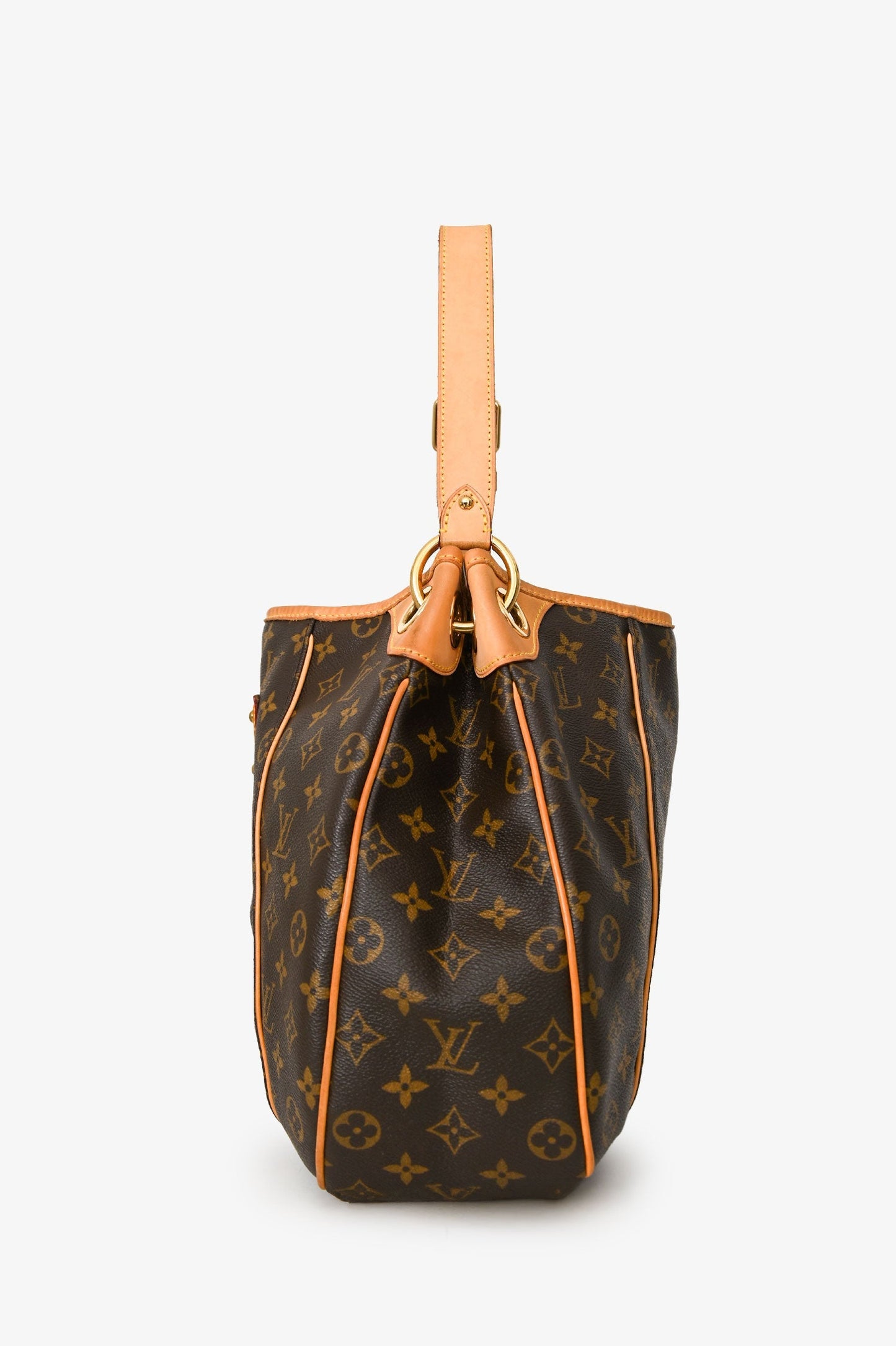Louis Vuitton 2008 Brown Canvas/Leather Monogram Galliera Shoulder Bag