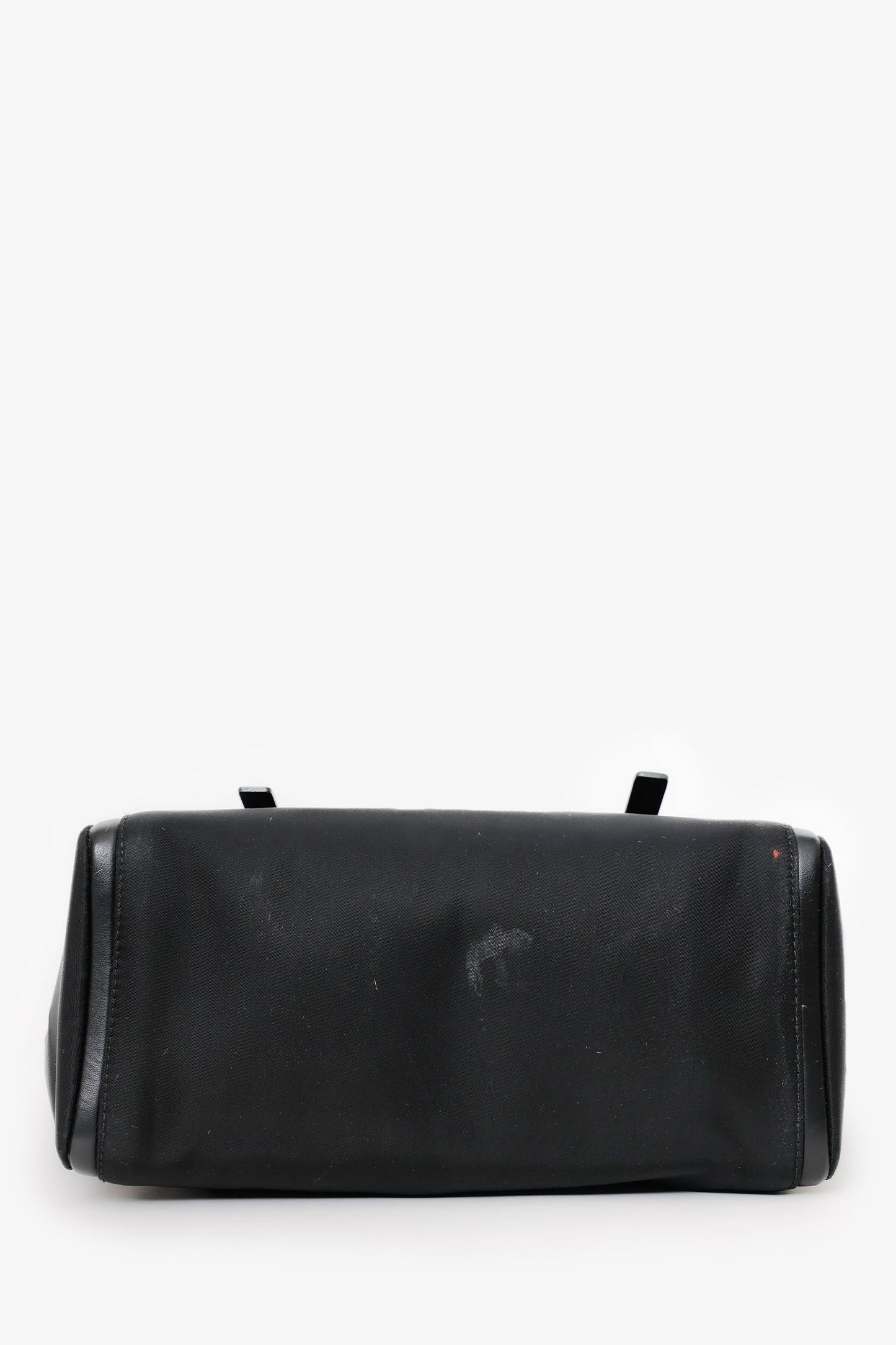 Prada Black Tessuto Nylon Small Ouverture Bag With Strap