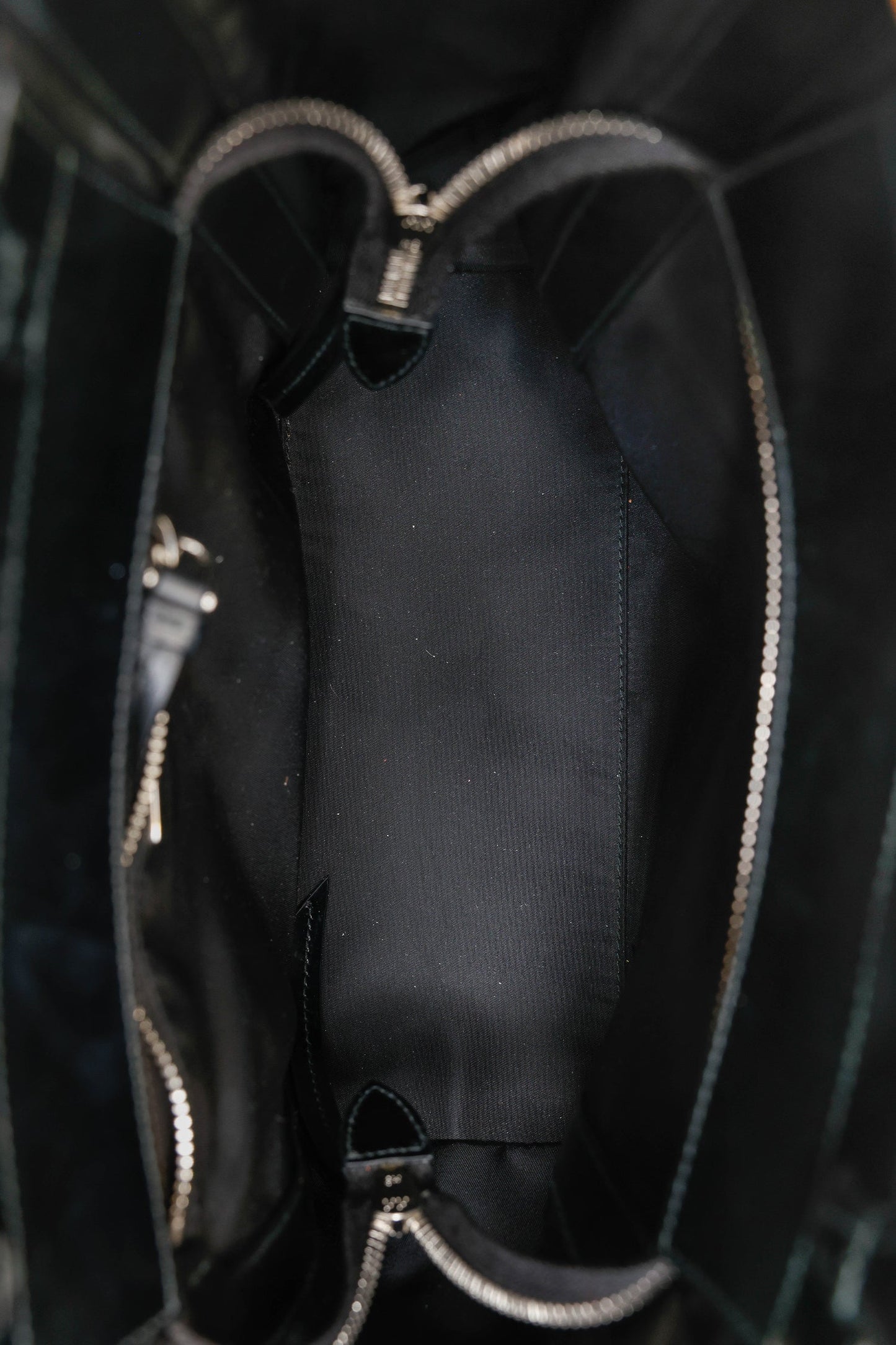 Prada Black Tessuto Nylon Small Ouverture Bag With Strap