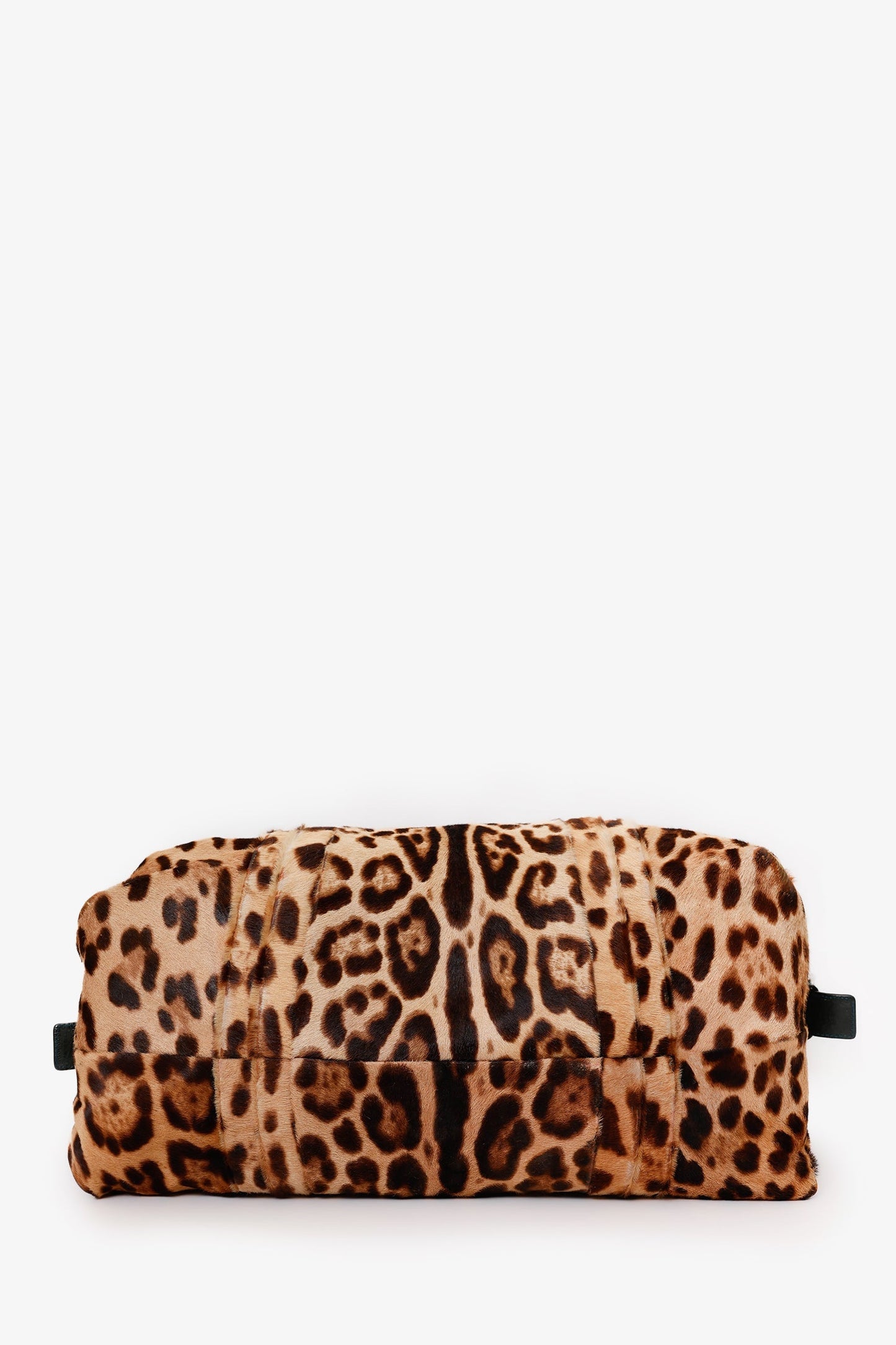 Dolce & Gabbana Beige Leopard Print Calfhair Miss Urbanette Satchel