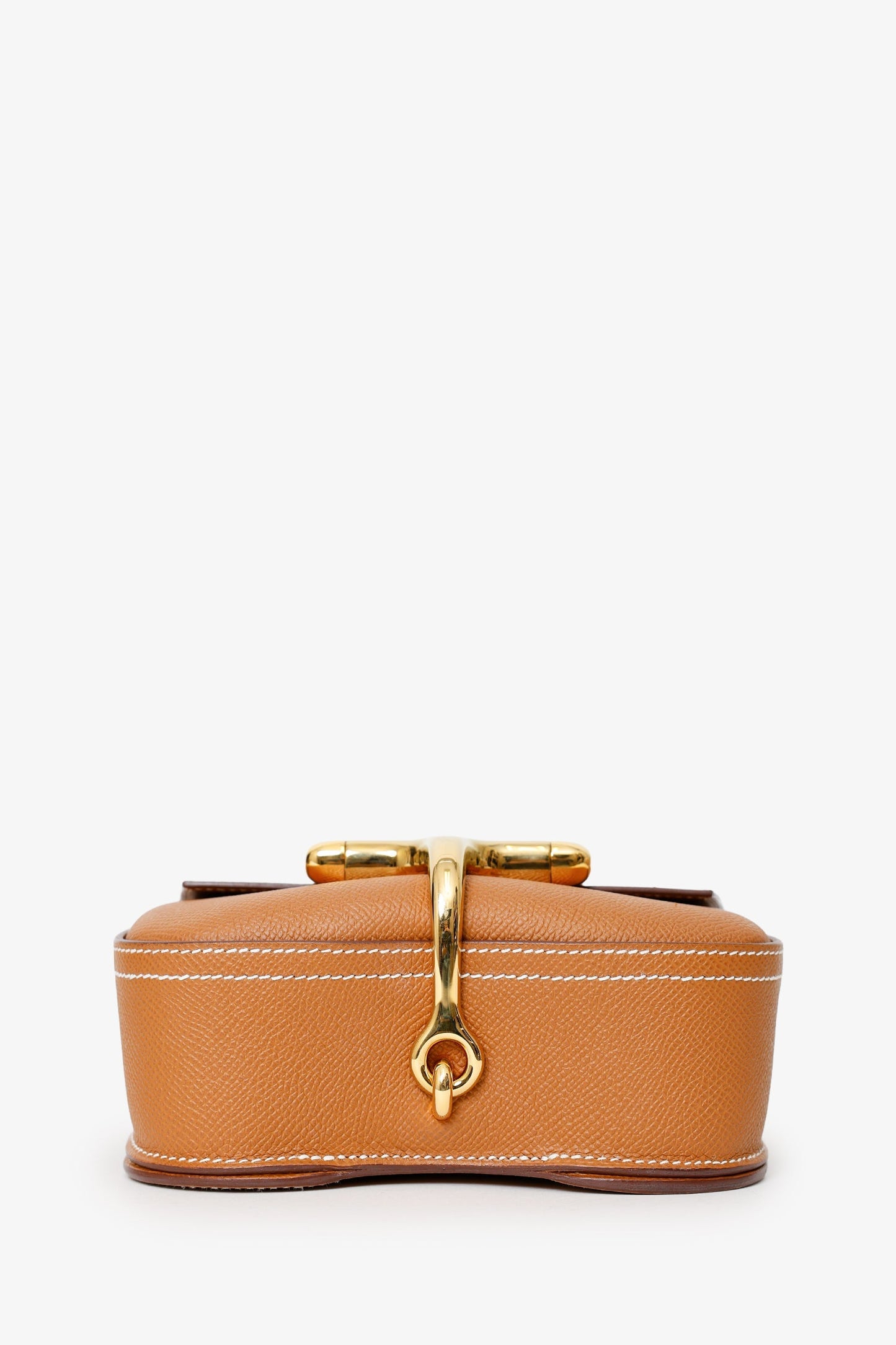 Hermès 2022 Gold Epsom Leather Mini Della Cavalleria Crossbody bag