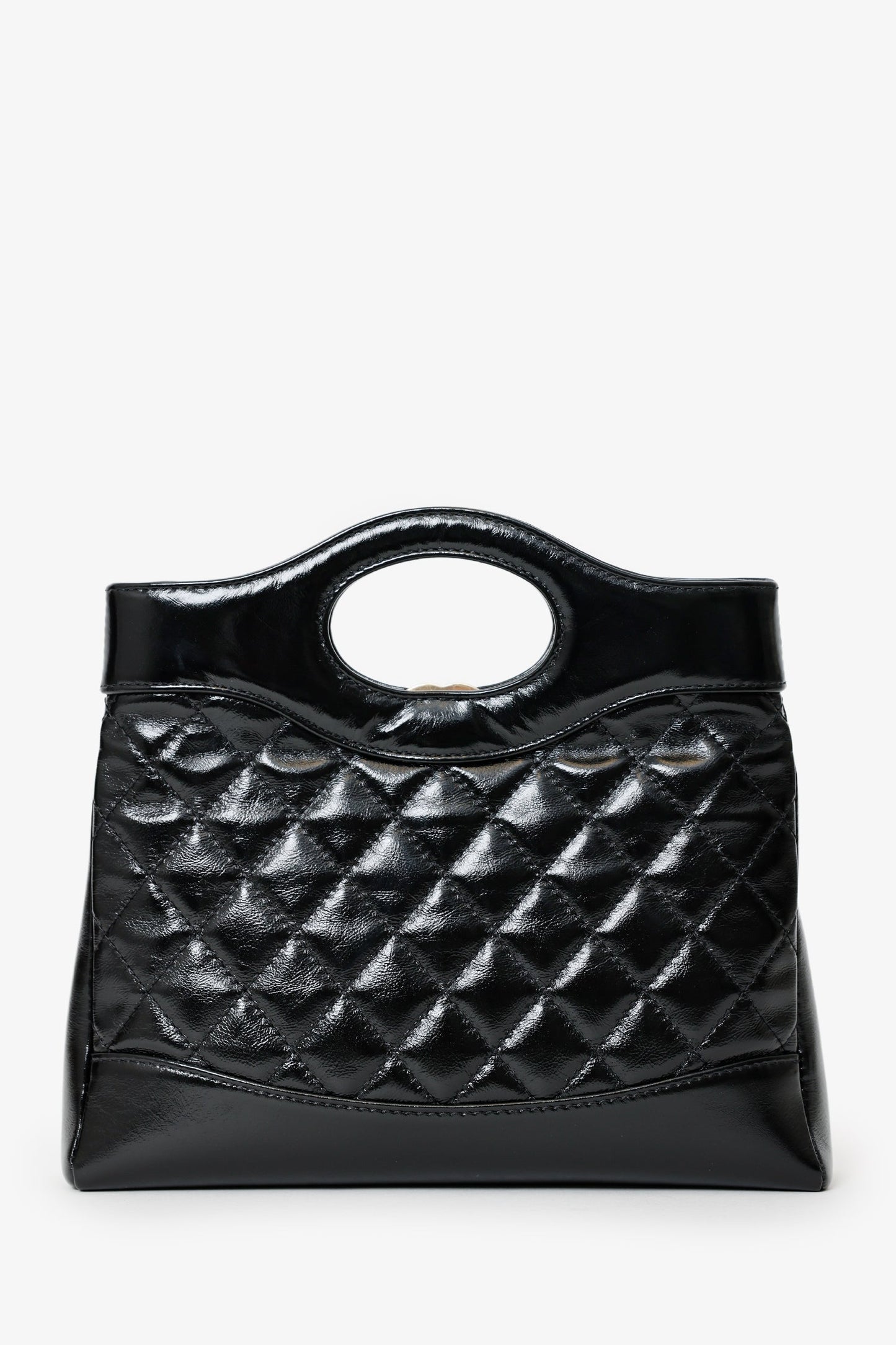 Chanel™ 23A Black Calfskin Mini 31 Shopping Tote