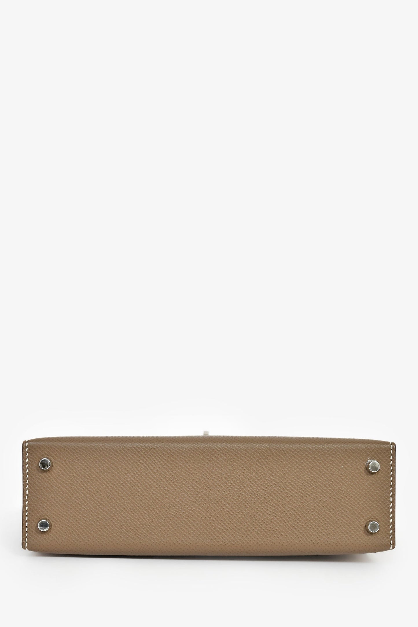 Hermès 2023 Etoupe Epsom Leather Sellier Mini Kelly